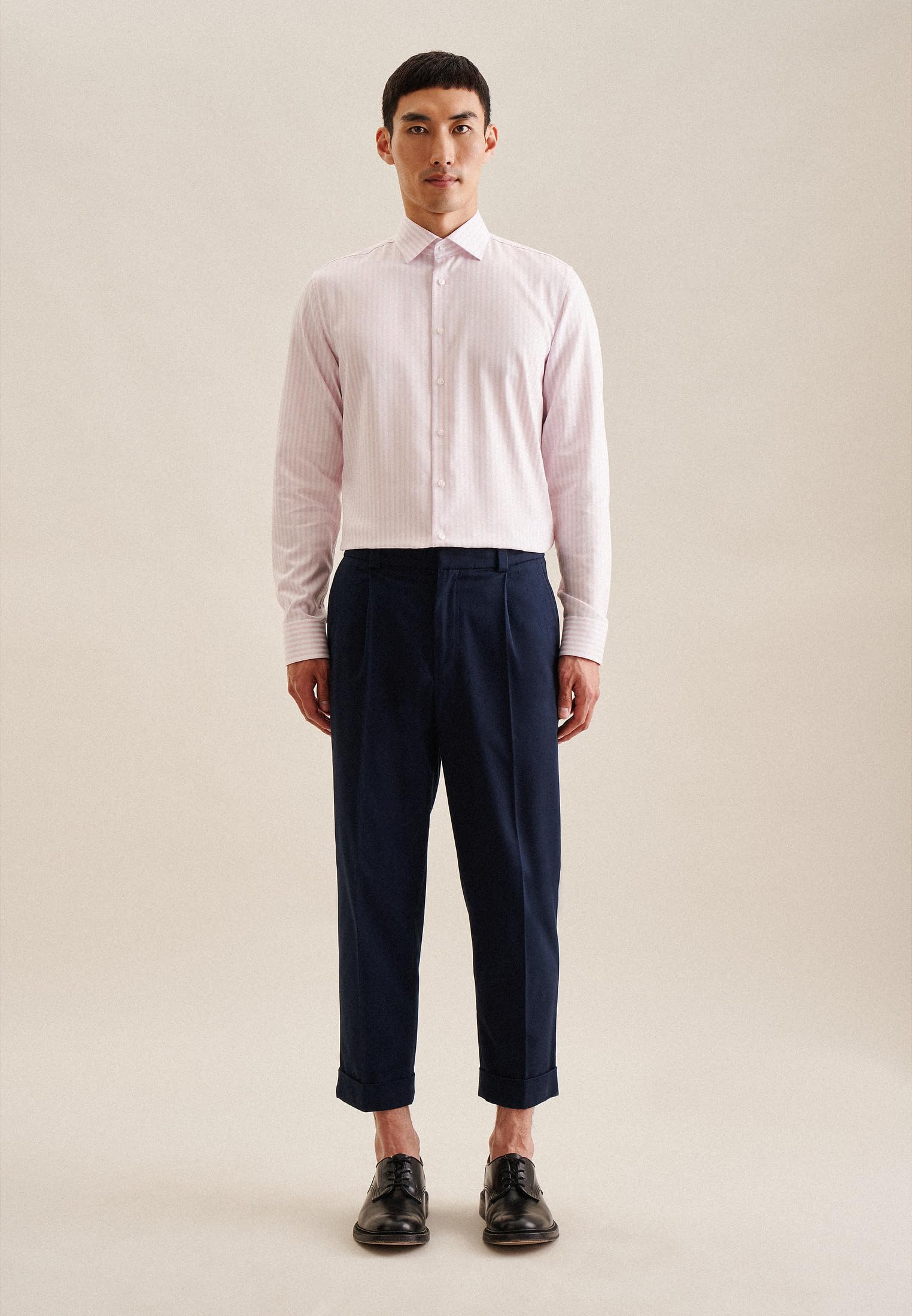 Seidensticker Herren Shaped Fit Langarm Hemd