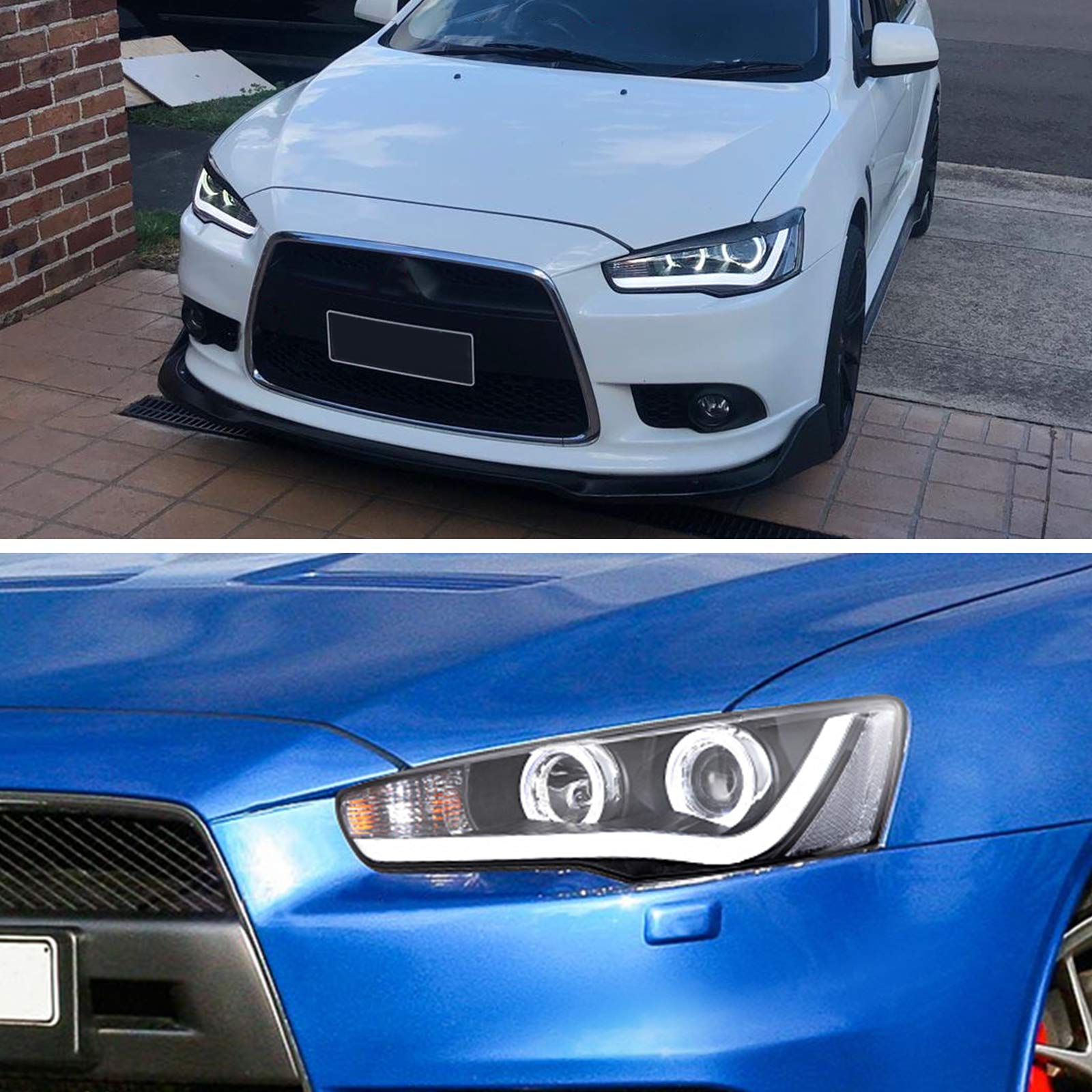 LSAILON Headlight Assembly Replacement Fit 20082017 For Mitsubishi