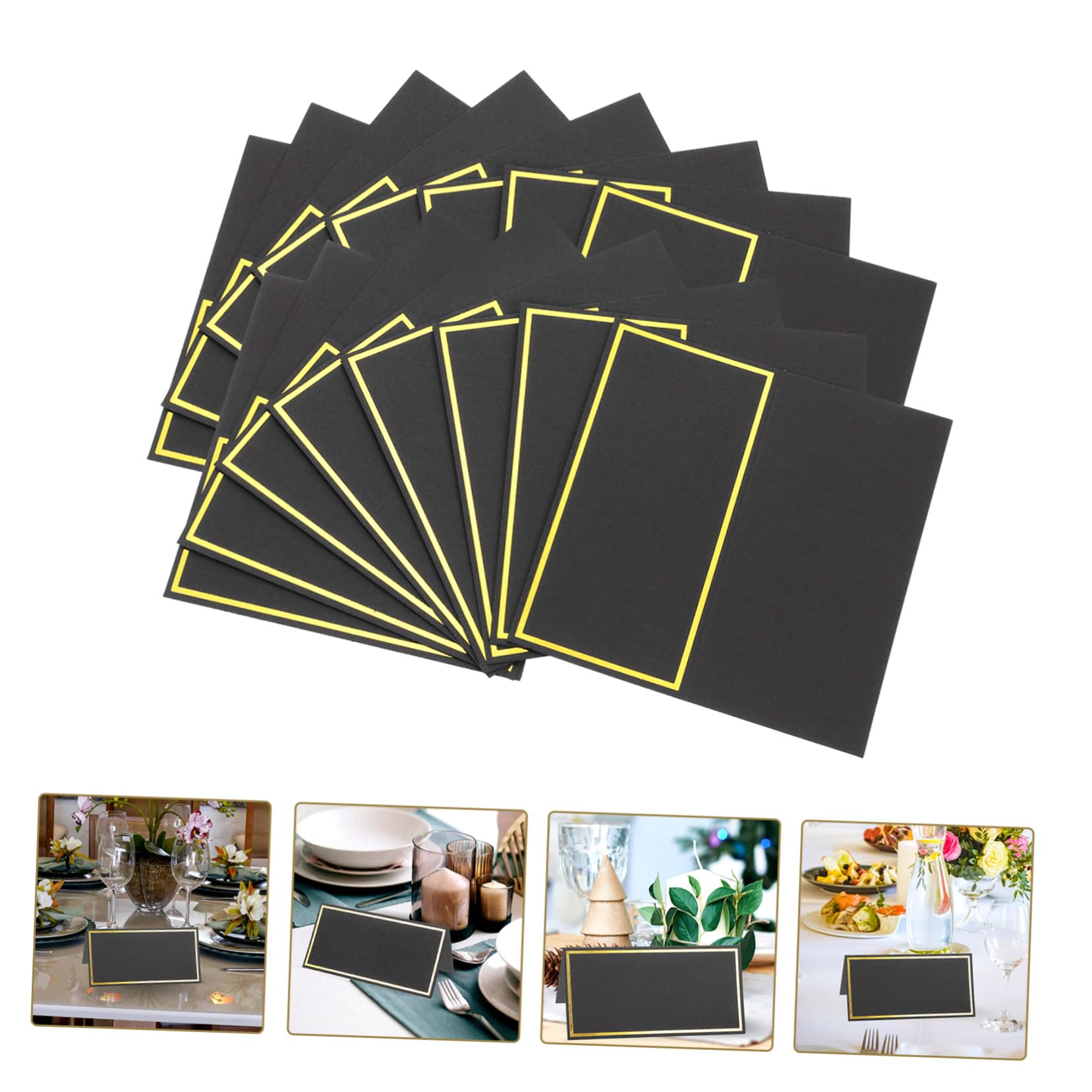 NUOBESTY 3 Set Di Carte Vuote Multiuso Cartelli Per Matrimoni Segnaposto Porta Numeri Per Banchetti Facili Da Cancellare Per Occasioni Speciali 50 Pezzi*3