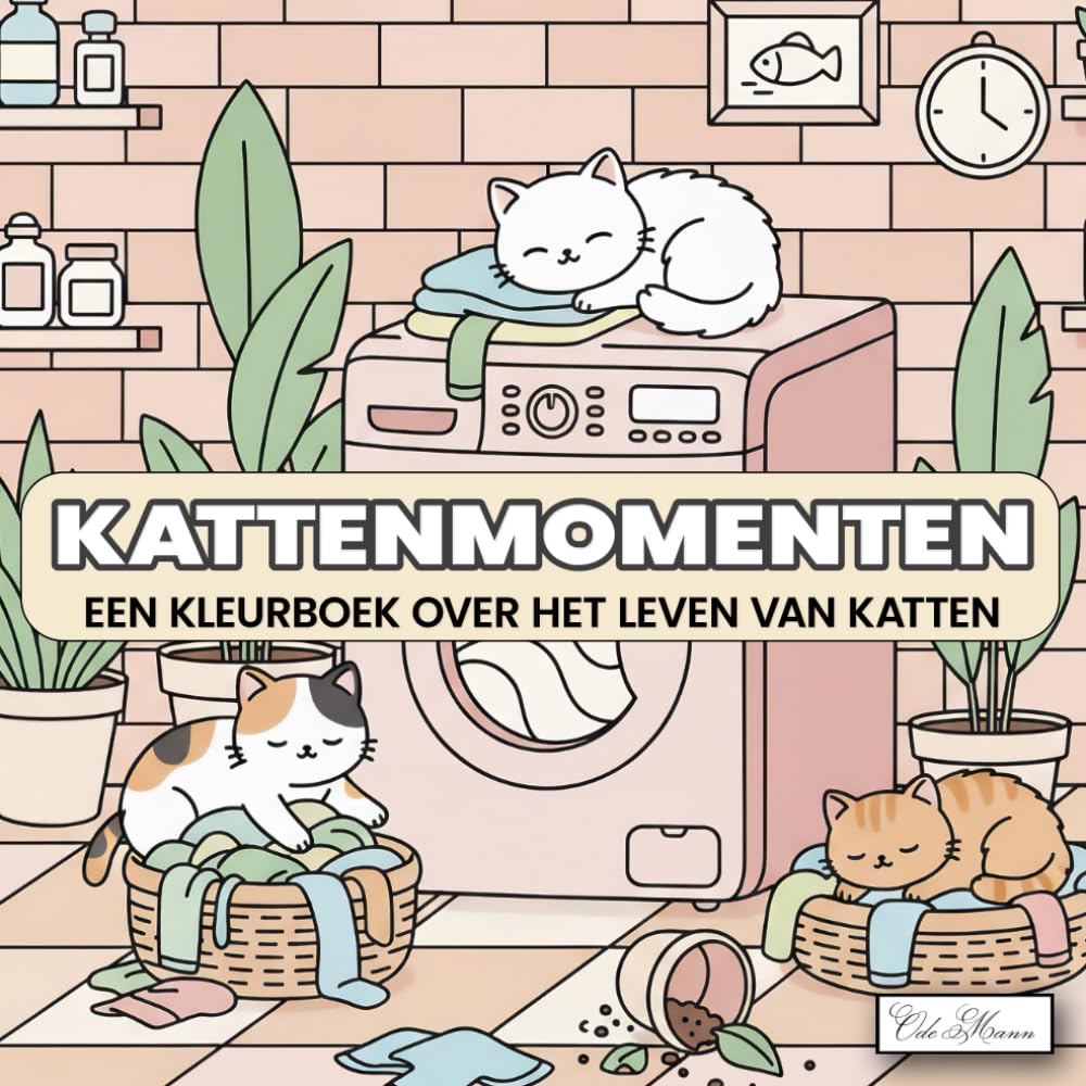 Kattenmomenten: Een Kleurboek over het Leven van Katten: Een verzameling van rustgevende illustraties van katten in dagelijkse situaties voor creatieve expressie en sereniteit op elke pagina.