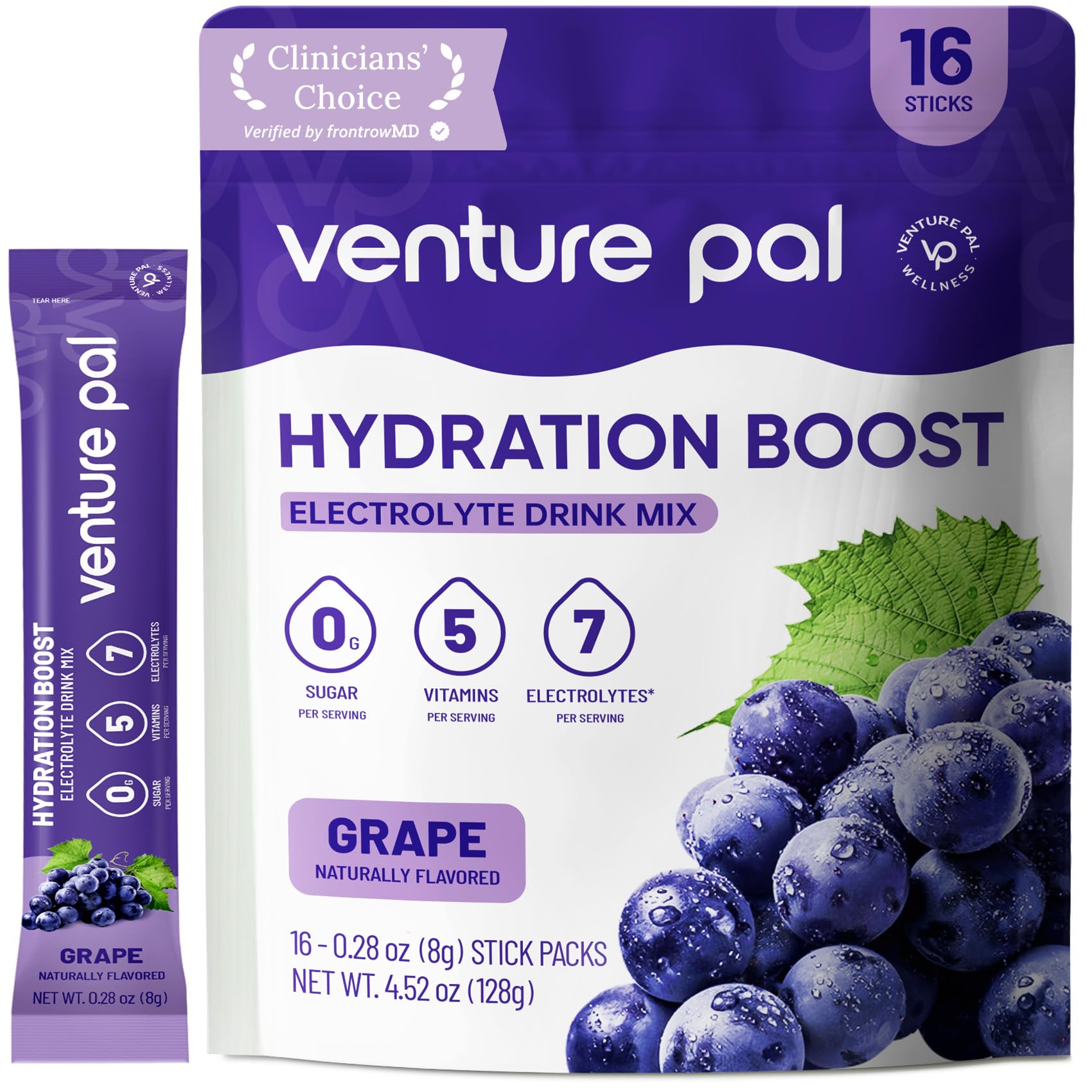 Venture Pal Sugar Free Electrolyte Packet, Liquid Daily IV Hydration Powder — Amazon image 13