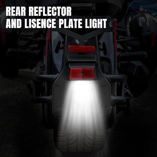 Miniatura 6 de Kit de luces LED para placa de matrícula Can Am Spyder F3 15-24, luz LED de señal para guardabarros traseros para Can-Am Spyder F3 todos los modelos