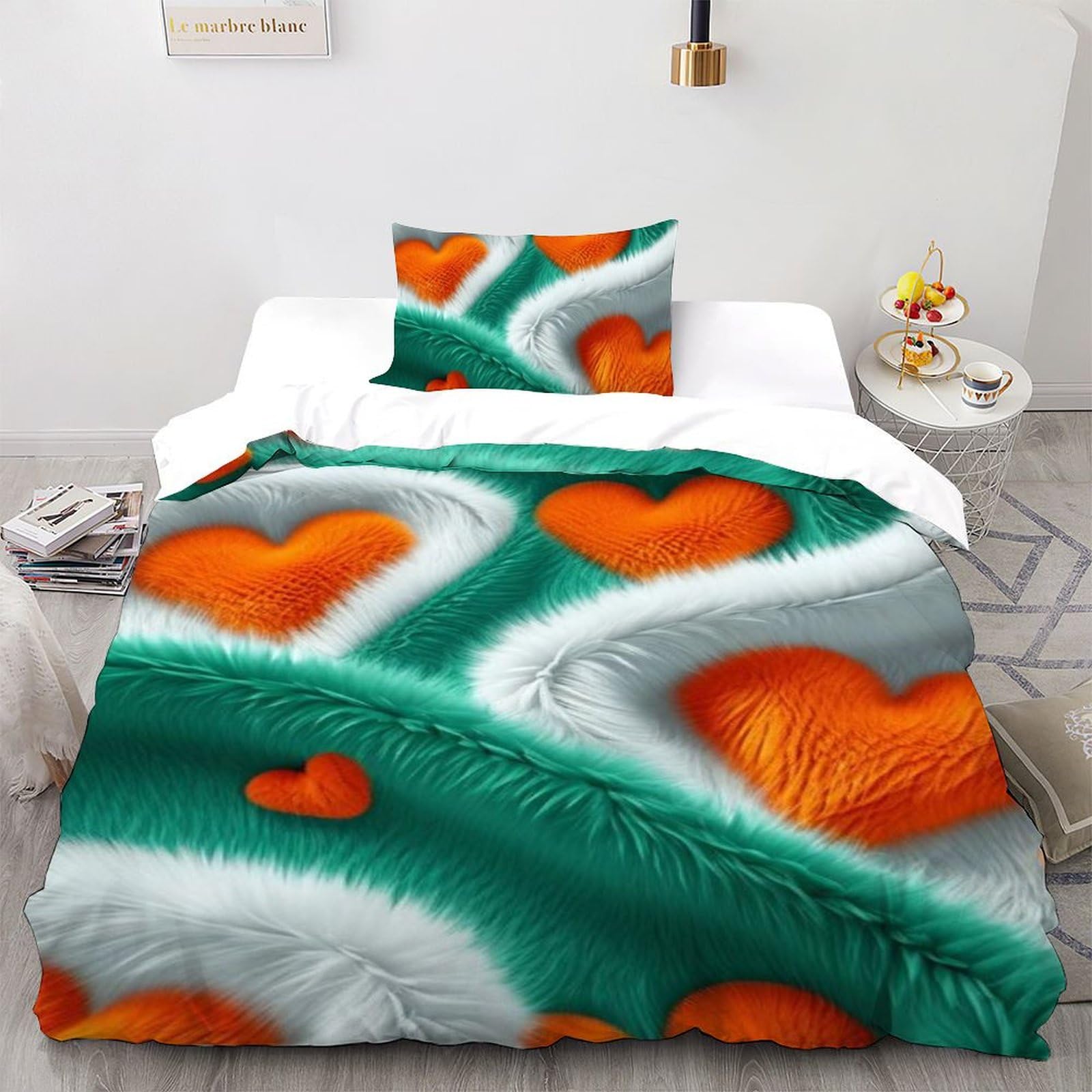 Housse de couette fermeture éclair 135x200 en microfibre pour un lit d'enfant facile à faire