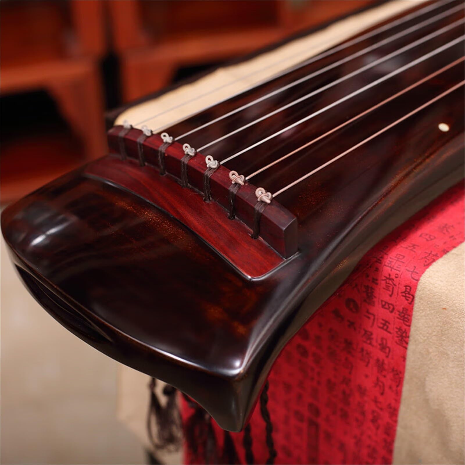 Stuletni Guqin Z Drewna Cedrowego Czysto Ręcznie Wykonany Instrument Siedmiostrunowy Guqin (chińska Cytra)