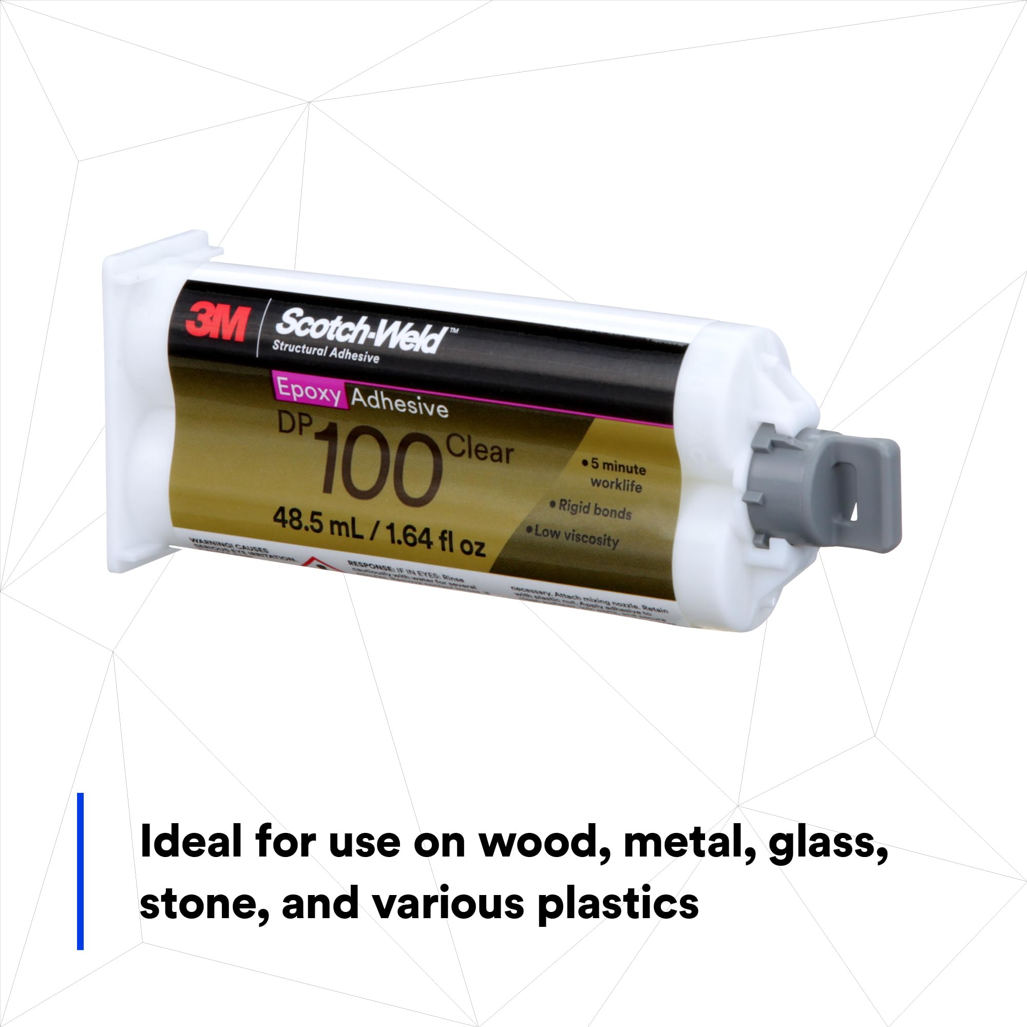 3M Scotch-Weld DP100 Epoxidharz, klar, 48,5 ml, 12 Stück
