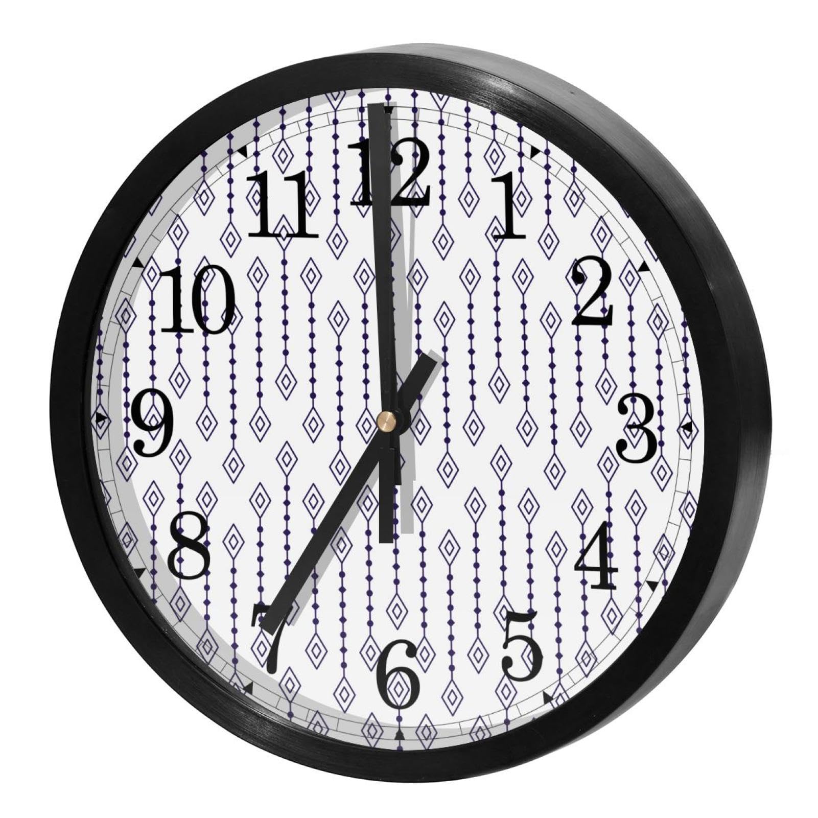 Horloge murale silencieuse vintage au design bohème chic pour salon