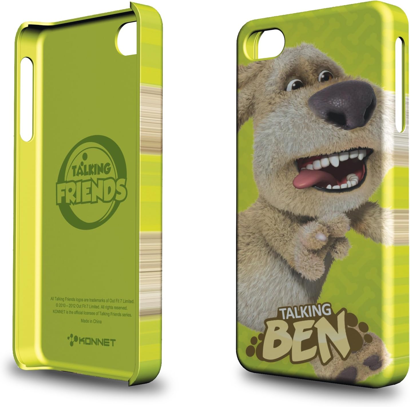KN-5751 HardJAC Graffito S Hard Case/Shell for iPhone 4S/4 - 1 Pack - Retail Packaging - Talking Friends/Ben