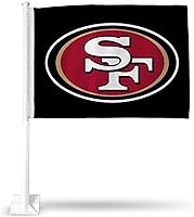 Vista 1 de Rico Industries NFL Double Sided Car Flag - 16" x 19" - Strong Pole That Hooks onto Car/Truck/Automobile