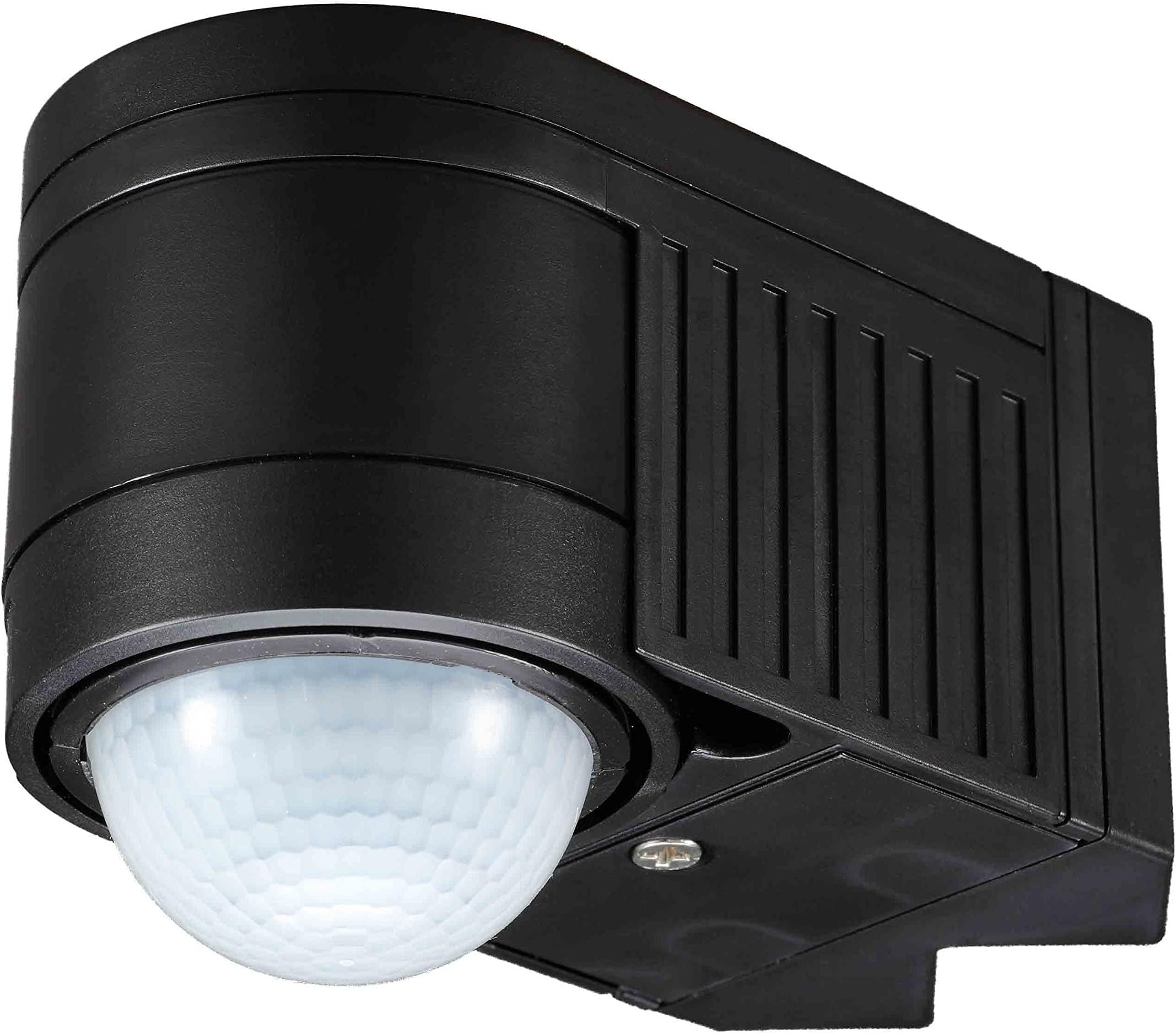 External PIR Motion Sensor Switch - 360 Degree 12m Detection IP44 Waterproof Inner Outer Corner Mount 2 in 1 Outdoor Photocell Detector [Energy Class A]
