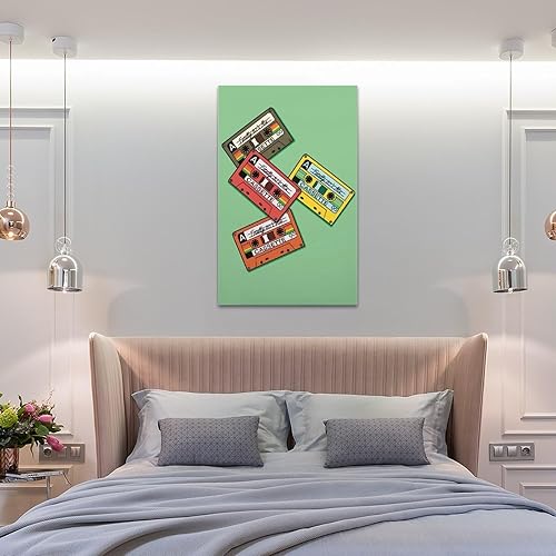 Miniatura 8 de BAOCT Cassette Tape Retro Cassette Print 90s 80s Retro Music Canvas Art Poster And Wall Art Picture Print Modern Family Bedroom Decor Posters