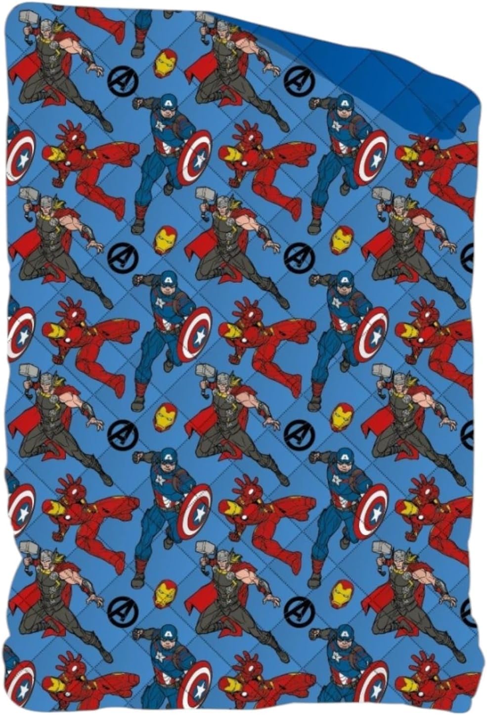 PELLECCHIA 1969 | trapuntino copriletto Trapuntato Double face Primaverile Estivo letto singolo 170x250 per (AVENGERS, Singolo)