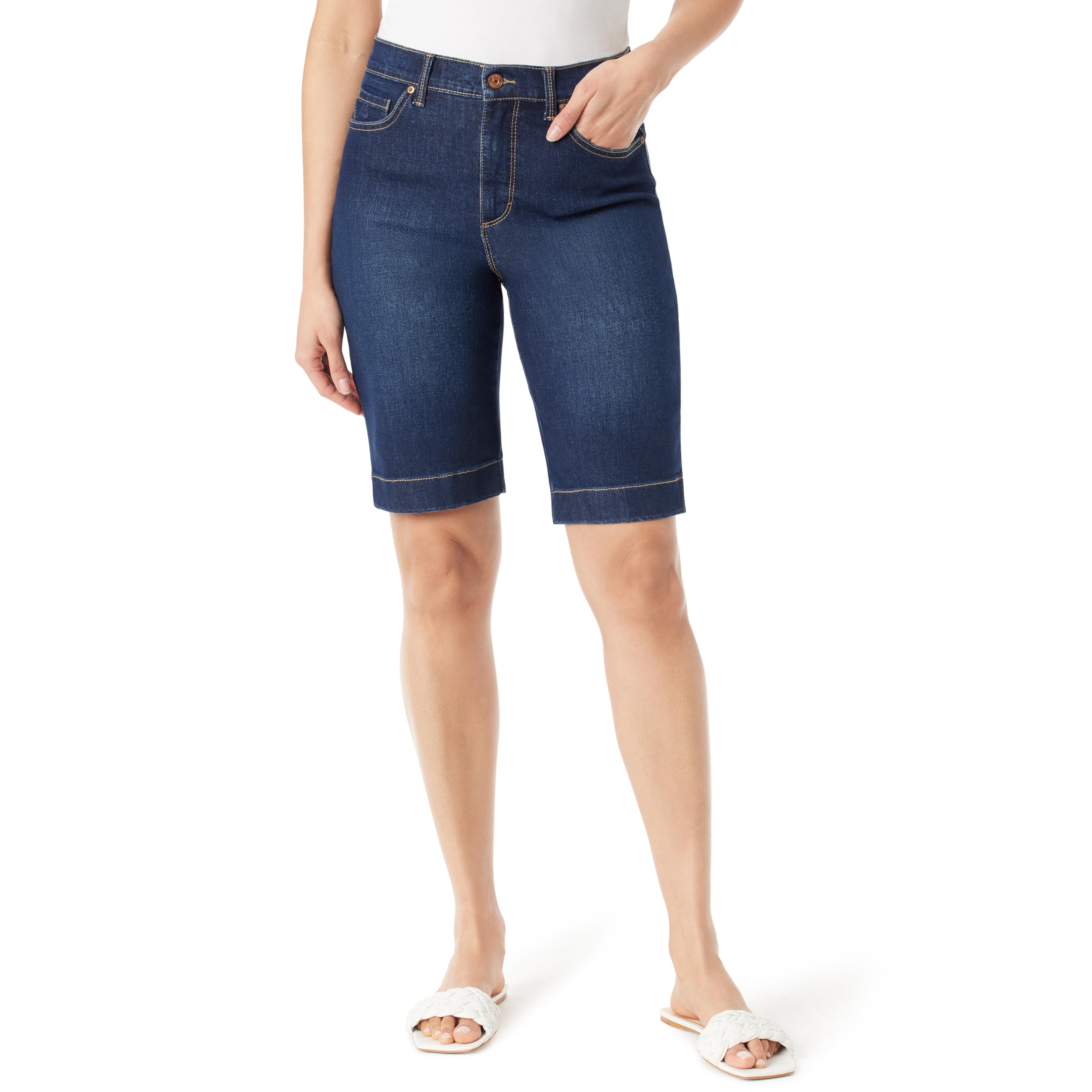 Photo 1 of 10.  Gloria Vanderbilt Women's Amanda Bermuda High Rise Short Standard