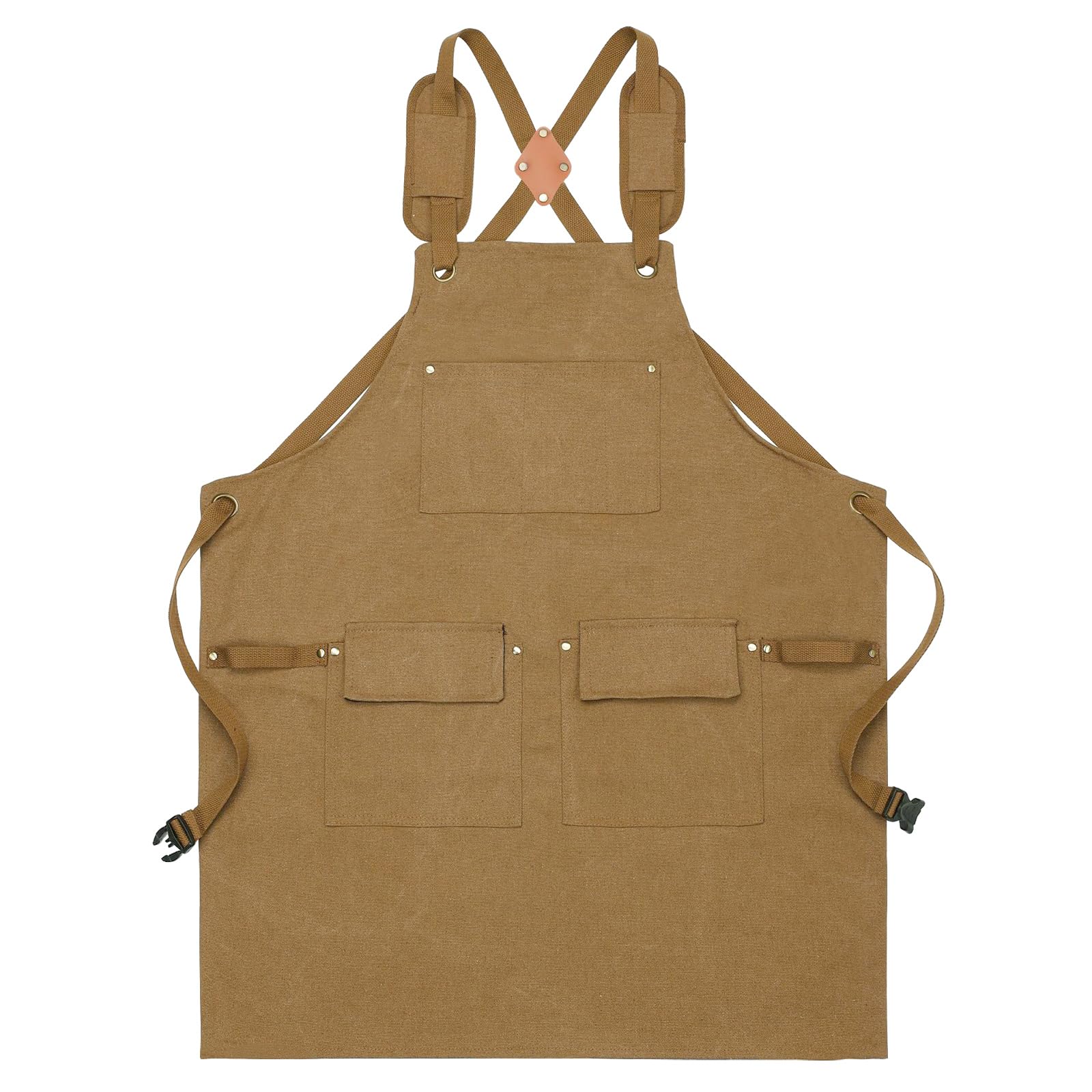 Nanxson Männer Segeltuch Schürzen wasserdicht Arbeitsschürzen, Werkzeugschürze mit Taschen für Garten, Industrie, Malen