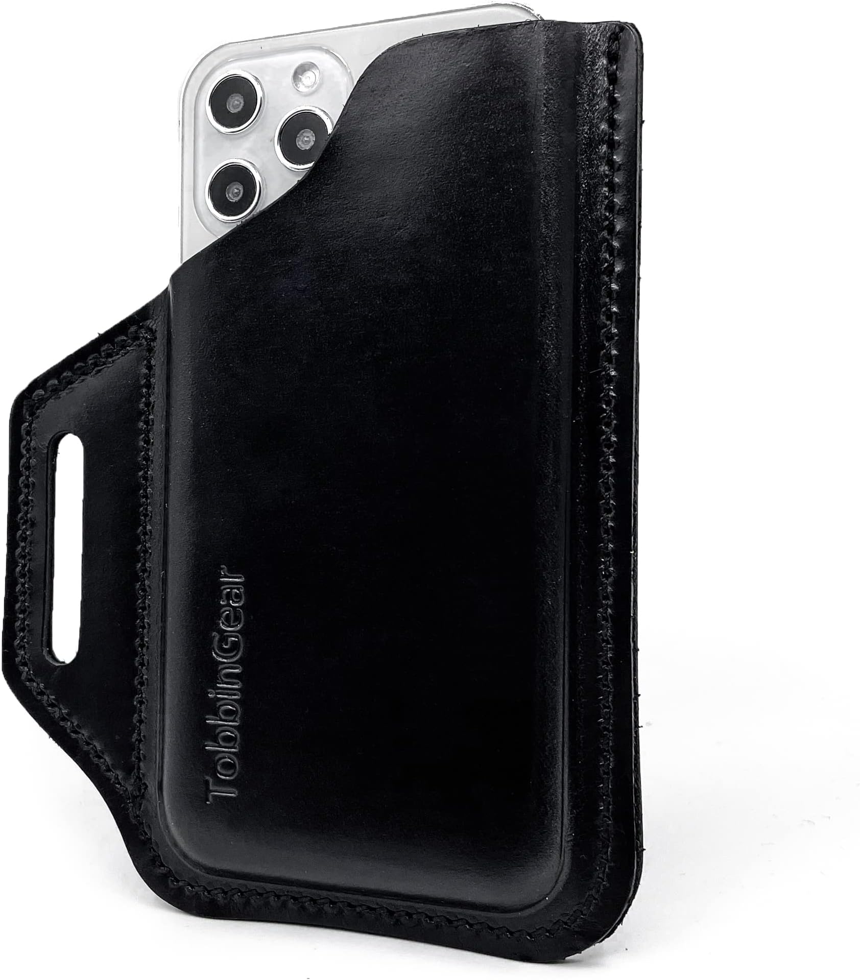 Funda para Smartphone de Cuero Cincelado Original Negro WD-1527 main image 0