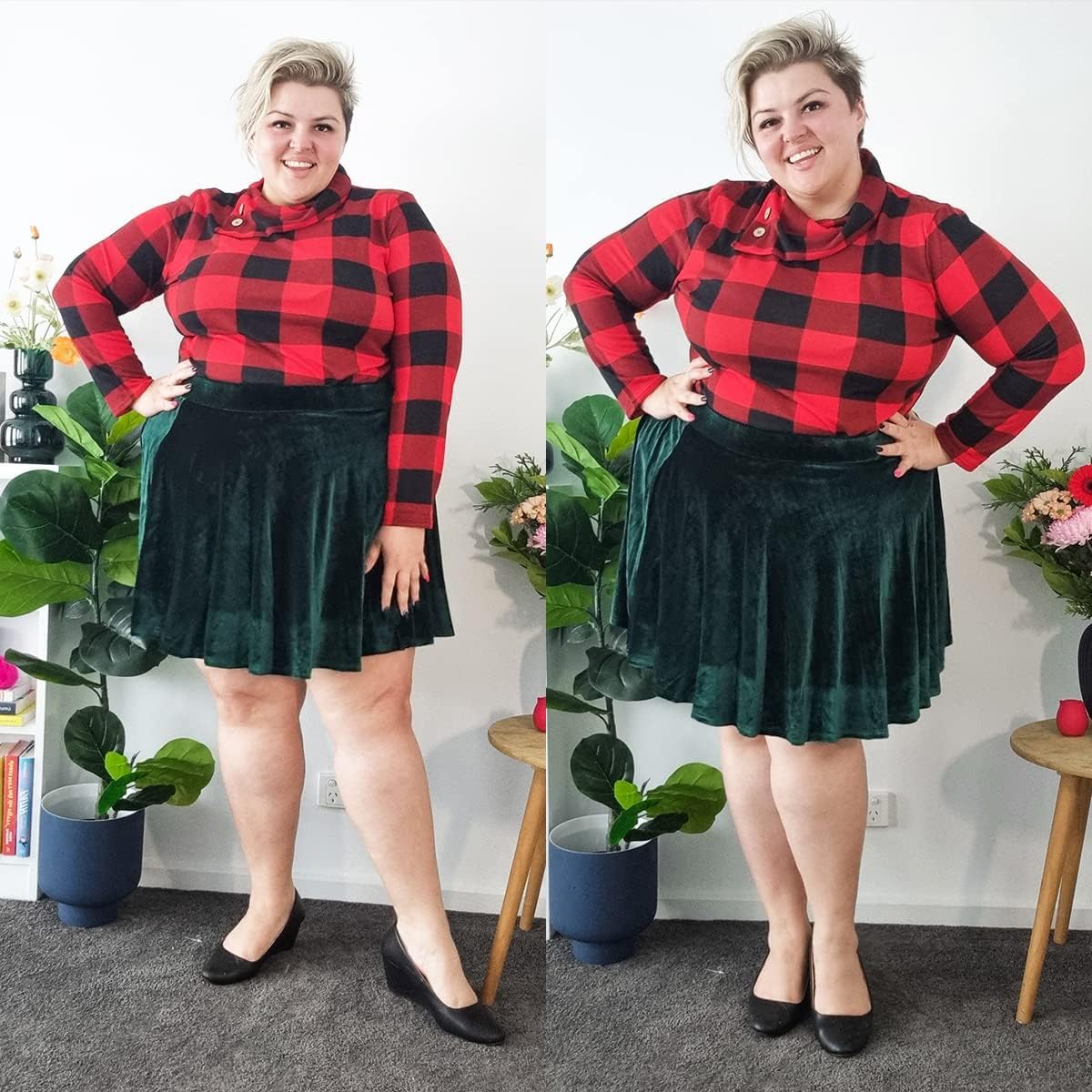 TIYOMI Plus Size Henley Shirts for Women Button Tops Raglan Pullover Fall Tunics XL-5XL - Image 5