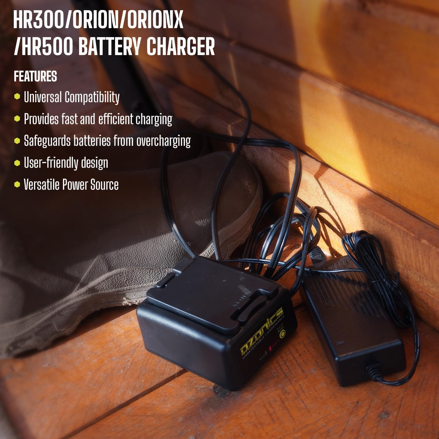 Ozonics Battery Charger for HR300, Orion, OrionX, and HR500 Batteries (SG-SBC02P) | Gen Two & Standard Ozonics Batteries for Hunting - Smart Charging | Intelligent Technology