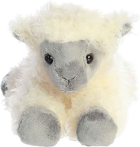 Miniatura 2 de Aurora® - Adorable Mini Flopsie™ oveja de cara negra de peluche - Animal de peluche, facilidad para jugar, compañero eterno - Blanco, 8 pulgadas