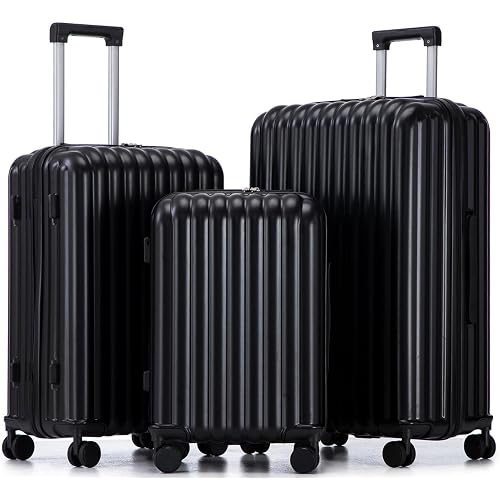 3-Piece ABS Hardshell Suitcase Set – Lightweight, Tough Scratch-Resistant