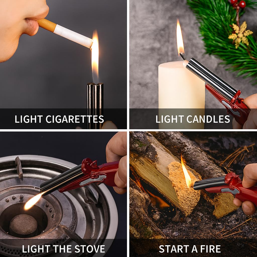 Amazon.com: Extended Lighter with Easy Press Button for Elderly or Seniors,  Multi Purpose Gas Lighters, Refillable Extended Wand, Pilot Light, Candles,  Kitchen, Fireplace, Stove (No Fuel Inside) : Health & Household