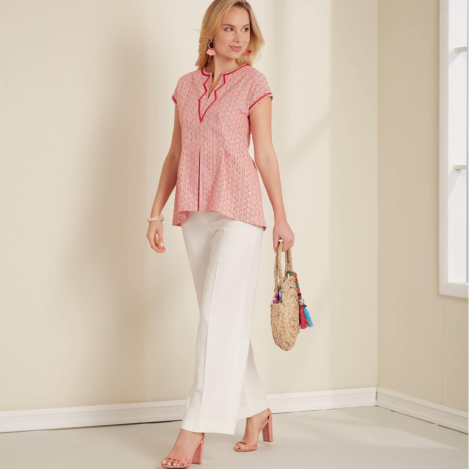 New Look Sewing Pattern N6672 Misses' Top or Tunic, White, A (8-10-12-14-16-18-20) - Image 5