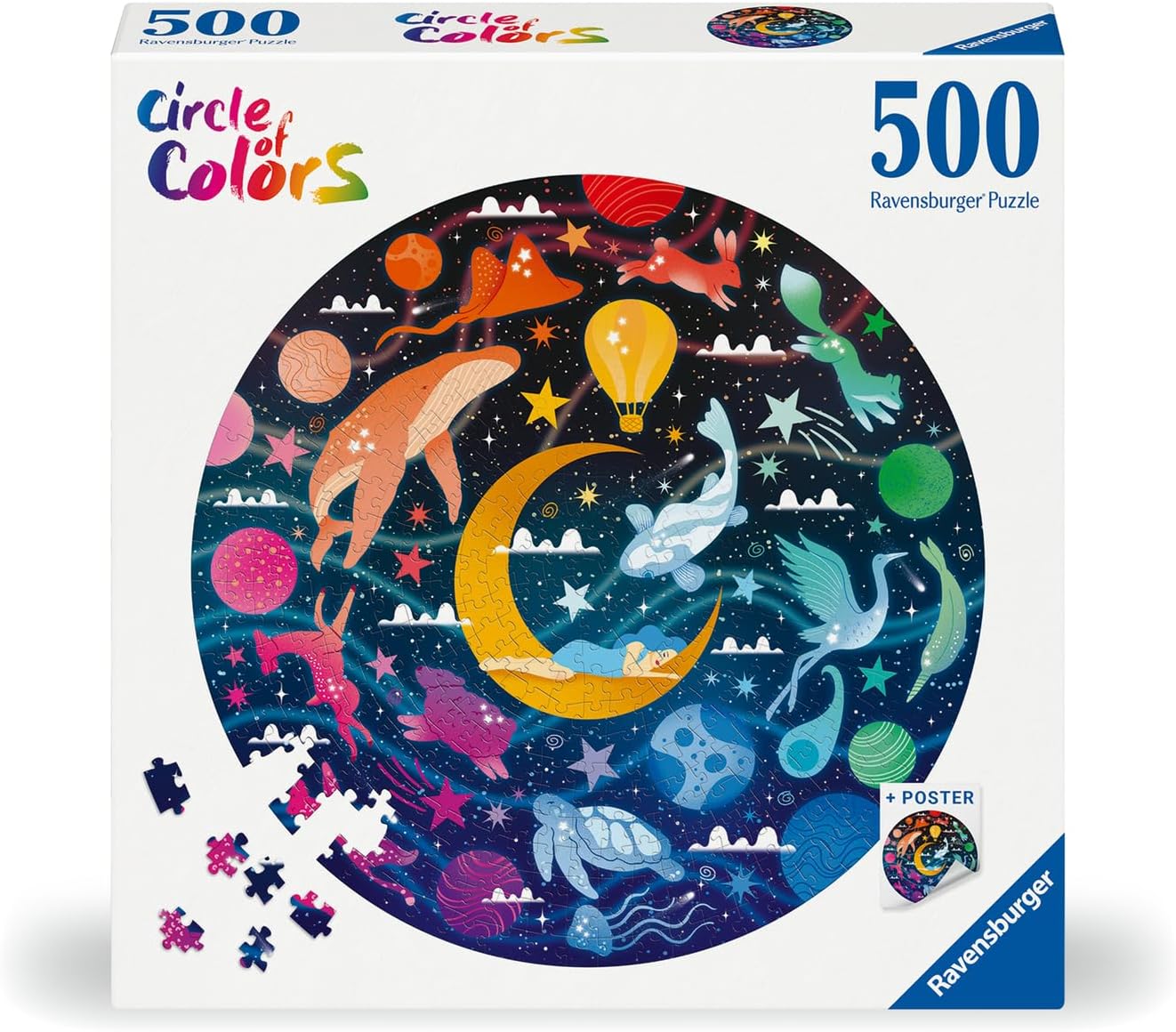 Ravensburger Circle of Colors: Dreams 500 Piece Jigsaw Puzzle for Adults - 12000818 - Handcrafted Tooling, Made in Germany, Every Piece Fits Together Perfectly