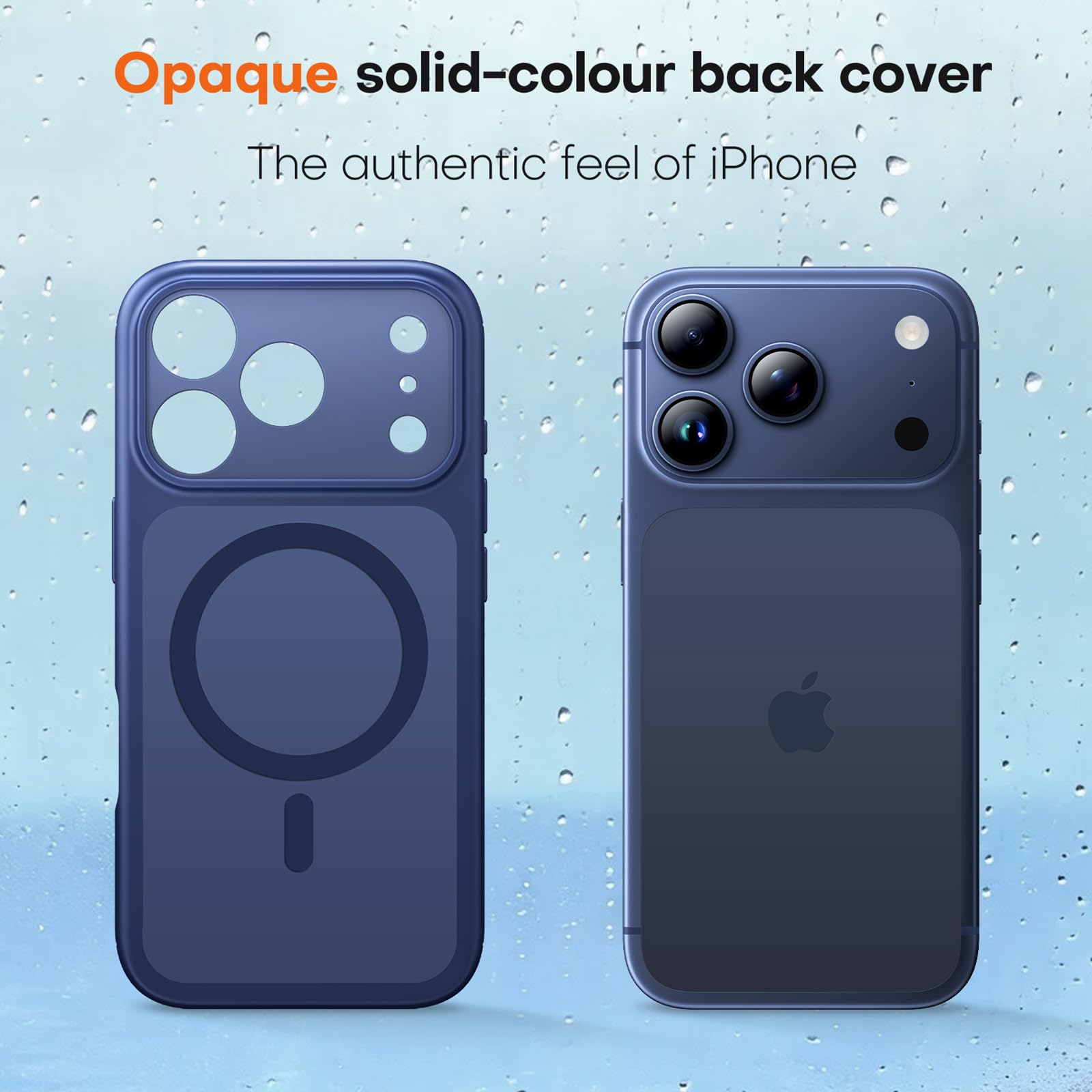 TAURI Magnetica Cover per iPhone 17 Pro Max con Protezione Totale dell'Obiettivo, [Compatibile con MagSafe] Protezione dei Pulsanti della Fotocamera, Protezione Militare Antishock Sottile - Blu