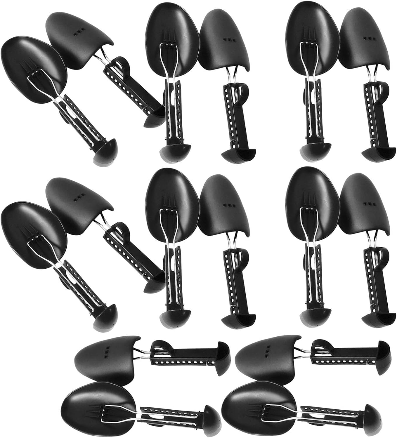 POPETPOP Adjustable Plastic Shoe Stretcher Shoe Tree 8 Pairs Prevents Deformation for Men and Women for Sneakers and Boots for Daily Use and Moving