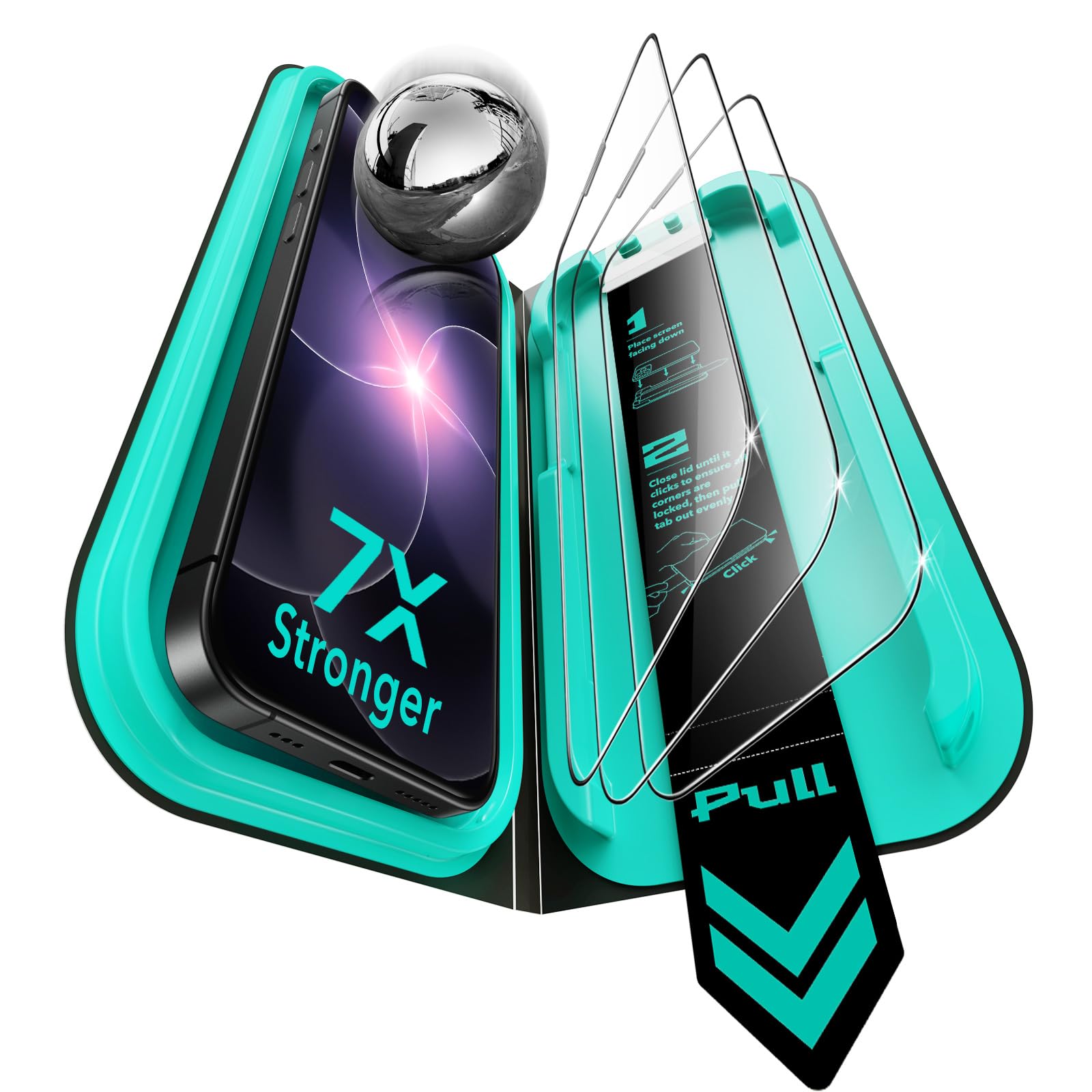3 Pack for iPhone 17e/16e/14/13/13 Pro Screen Protector, Armorite