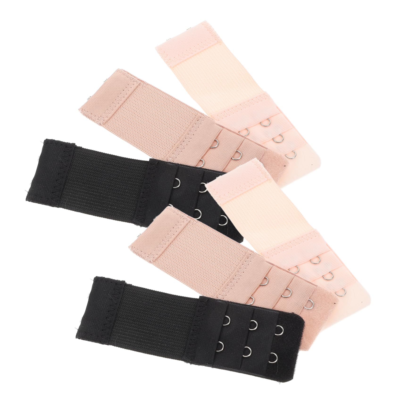 Ipetboom Adjustable Bra Strap Extenders Set 6pcs Soft Stretchy Hooks Bra Extender Elastic Band for Fit Comfort