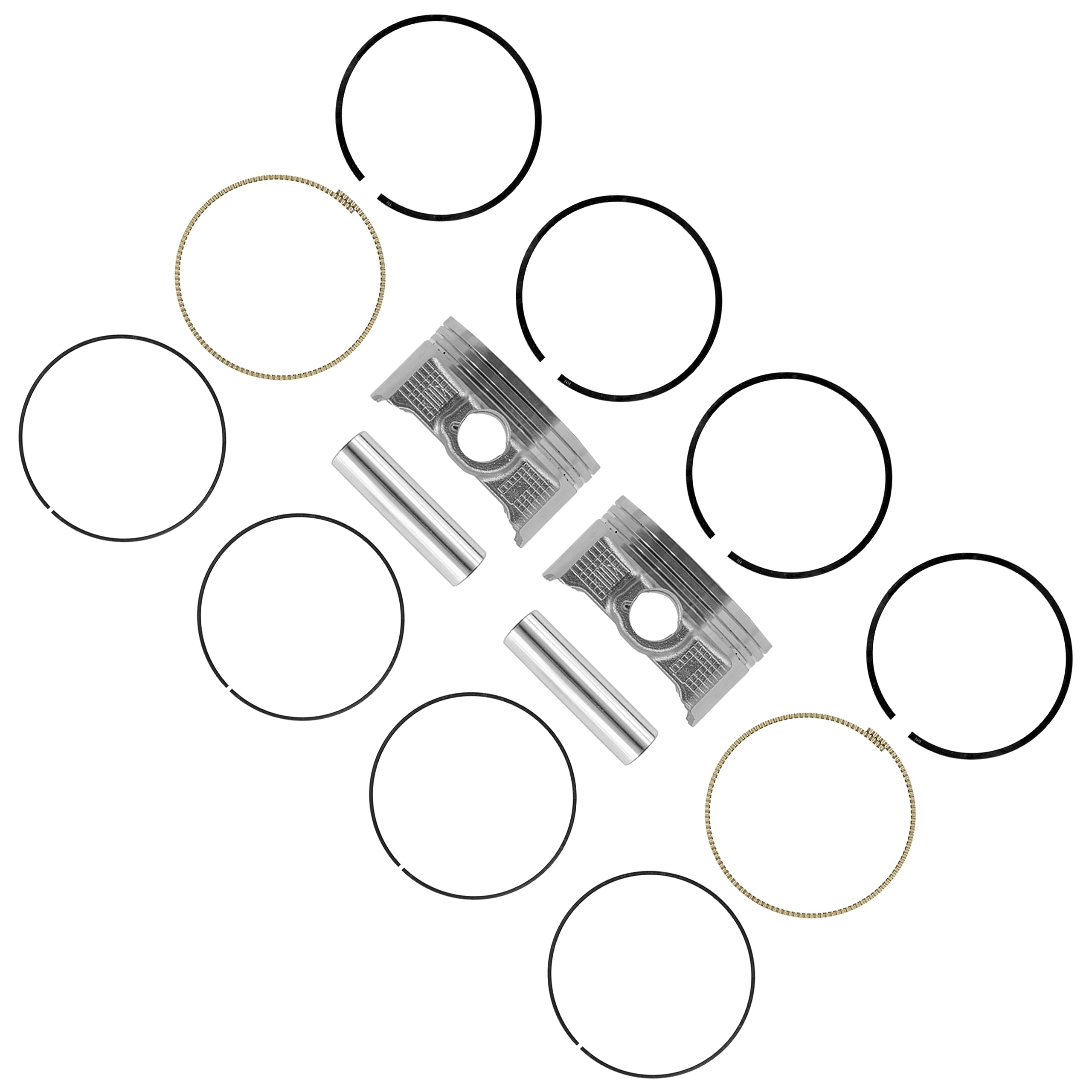 プリン Amazon.com: Lil Red Barn Piston Rings Compatible with Kawasaki