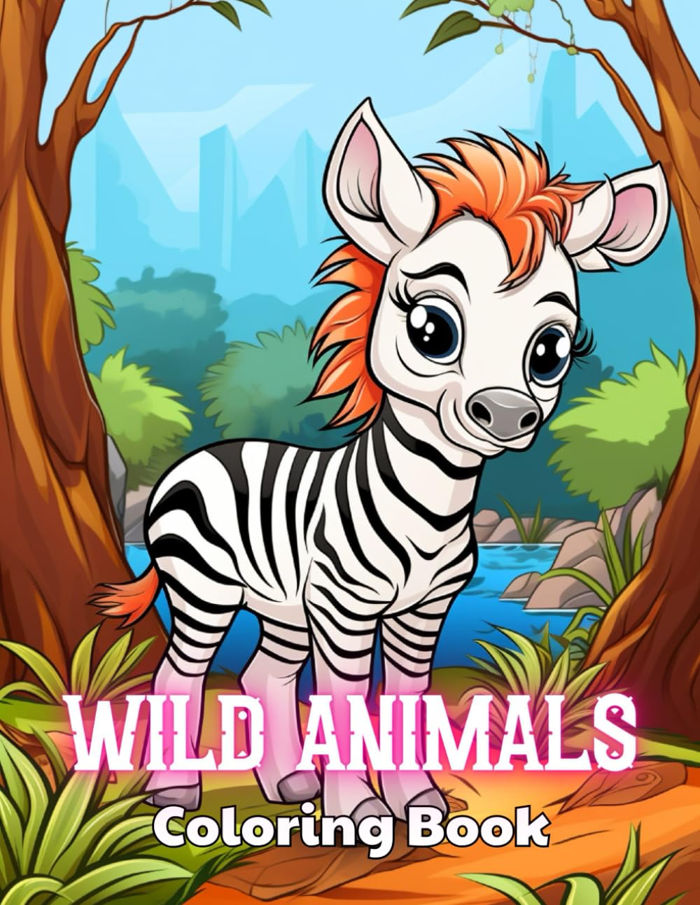 Wild Animals Coloring Book for Kids: Beautiful and High-Quality Design To Relax and Enj