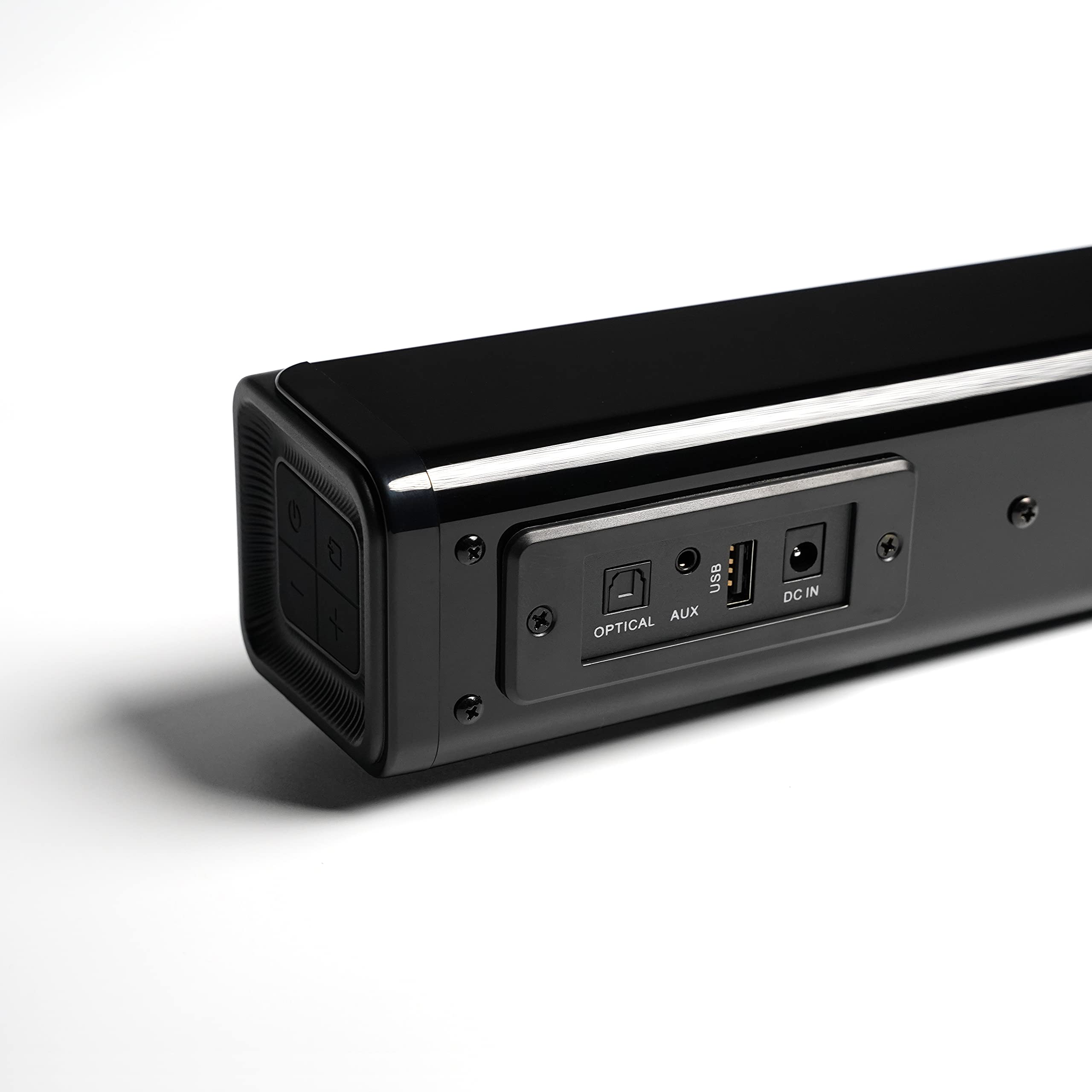 Smpl Soundbar 30 W - Supporta Bluetooth, ingresso coassiale, AUX, USB e telecomando, 76.2 cm - Nero