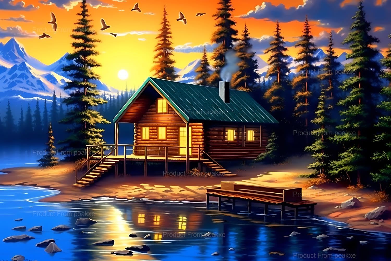 ダイヤモンドアートクラブ Springtime Cottage Springtime Cottage – Diamond Art Club