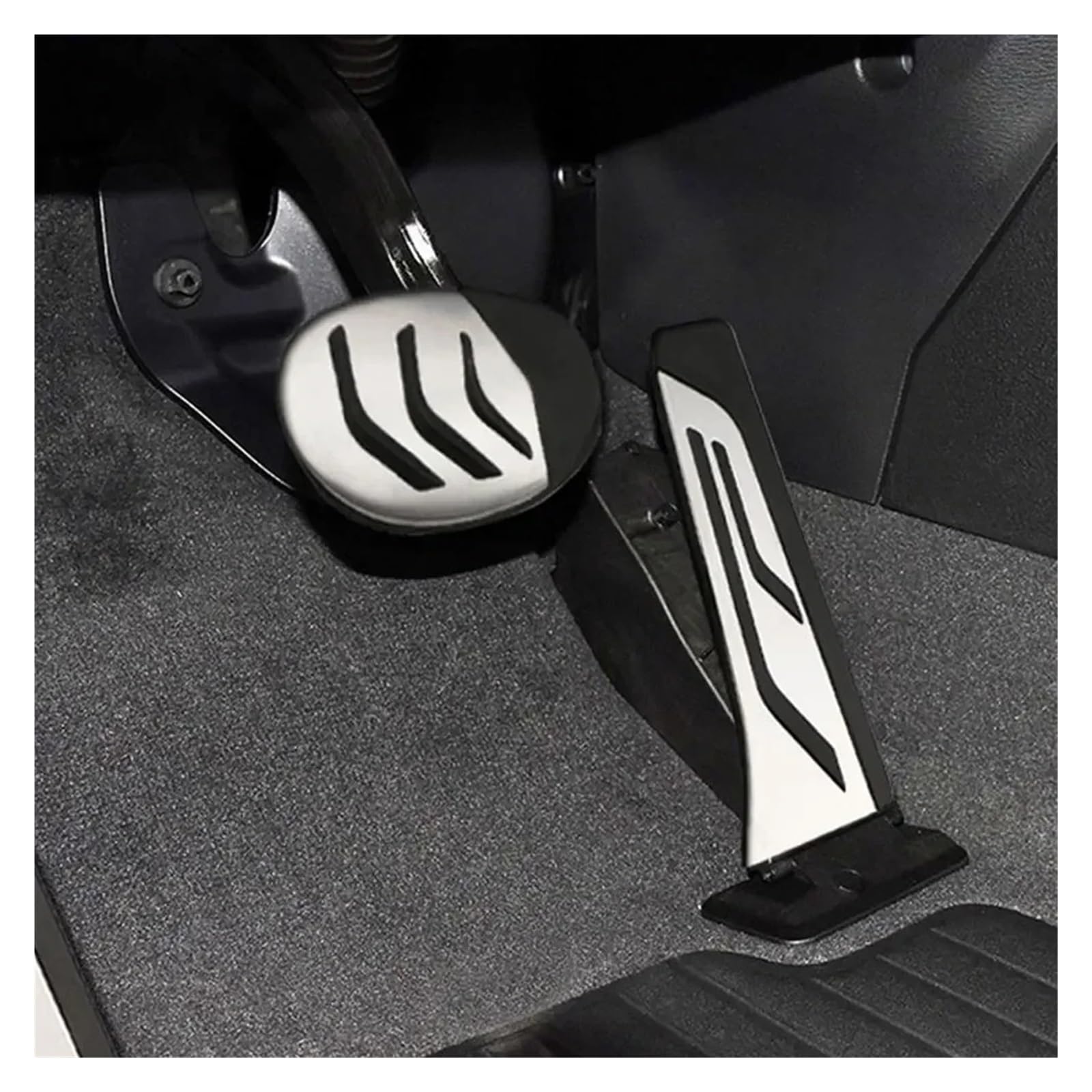 Pedal reposapiés coche Para BMW Para X1 F48 Para X2 F39 1 2 Series F40 F45 F46 AT Cubierta Pedal Reposapiés Freno Gas Almohadilla Acero Inoxidable