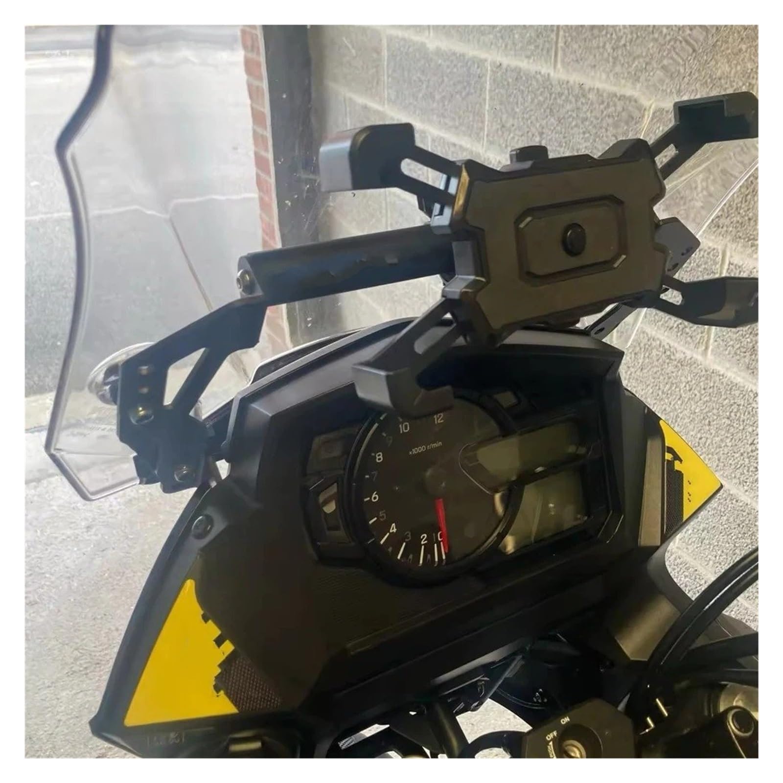 Navi Halterung Für Vstrom DL650 Telefon Halterung Für Suzuki V Für Strom DL1000 DL 650 2014-2019 Navigation Windschutzscheibe GPS Telefon Halter Aluminium