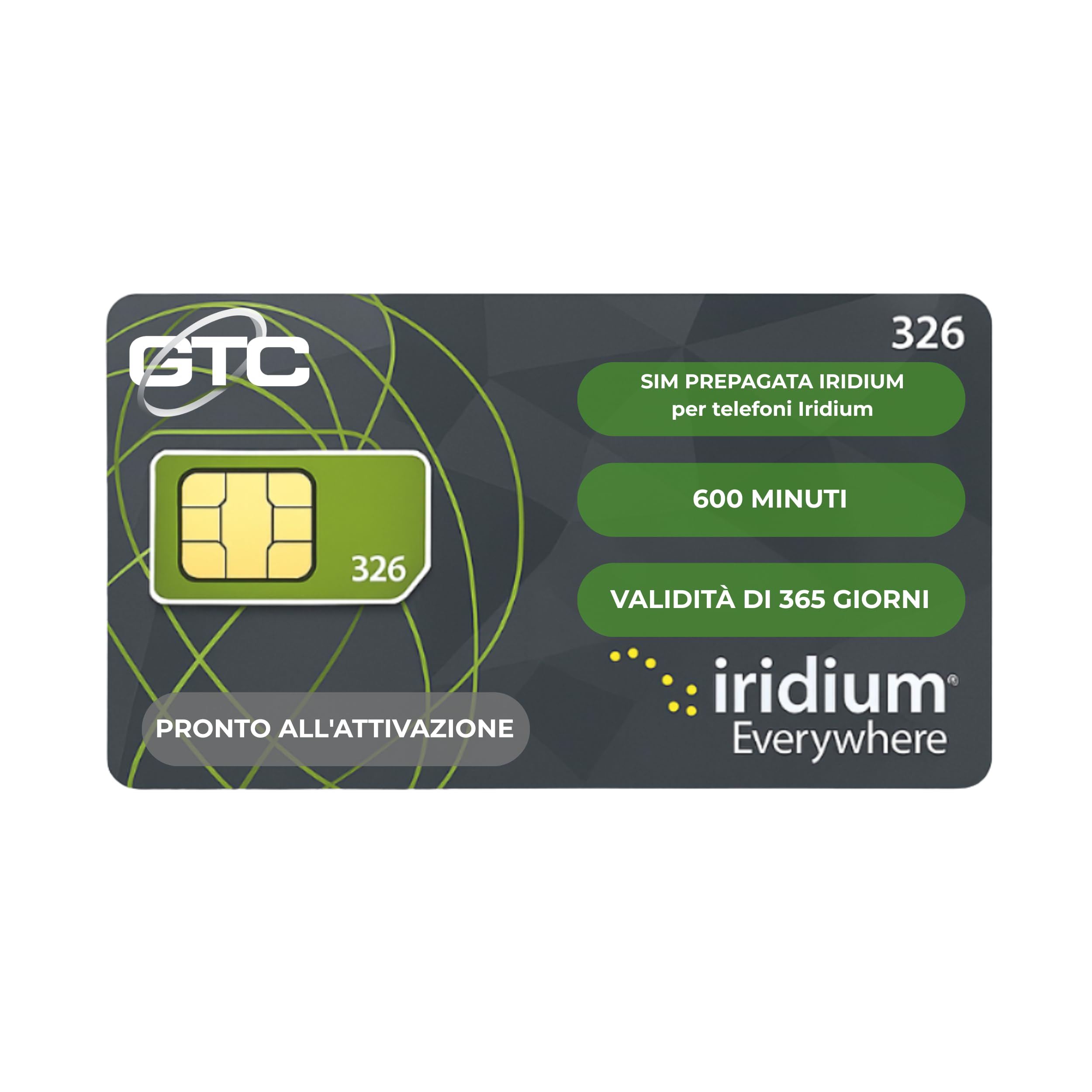 OSAT Iridium SIM Card Satelital + 600 minutos Prepago por 365 días | Cobertura global | Comunicación fiable | Compatible con dispositivos Iridium