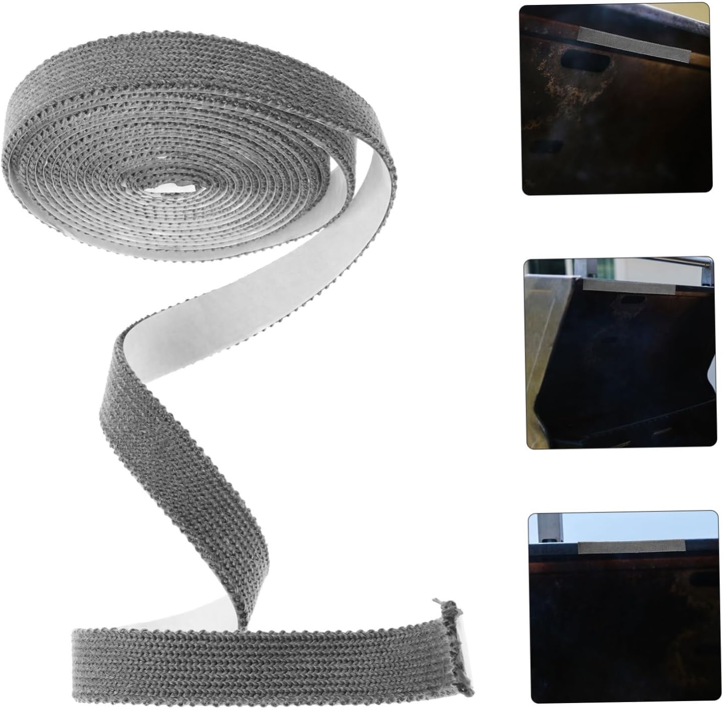 Door Gasket Rope Seal Self Adhesive Stove Door Seal for Smoke and Dust Protection Easy Installation Enhanced Seal Efficient Smoke Leakage Prevention