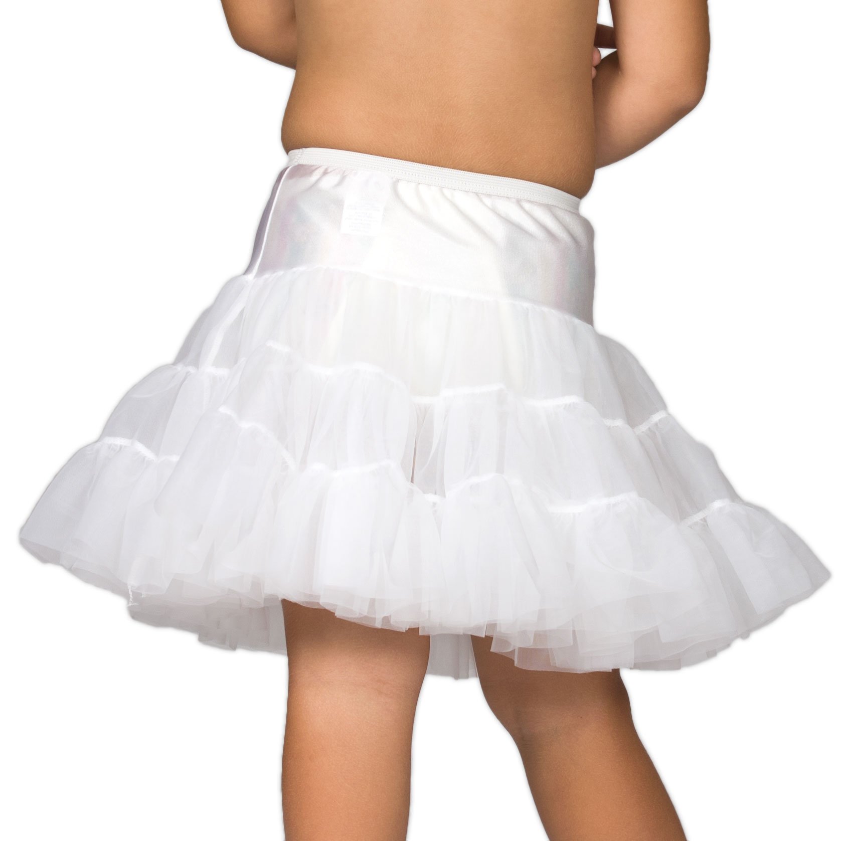 I.C. Collections Baby Girls White Bouffant Half Slip Petticoat, 24m
