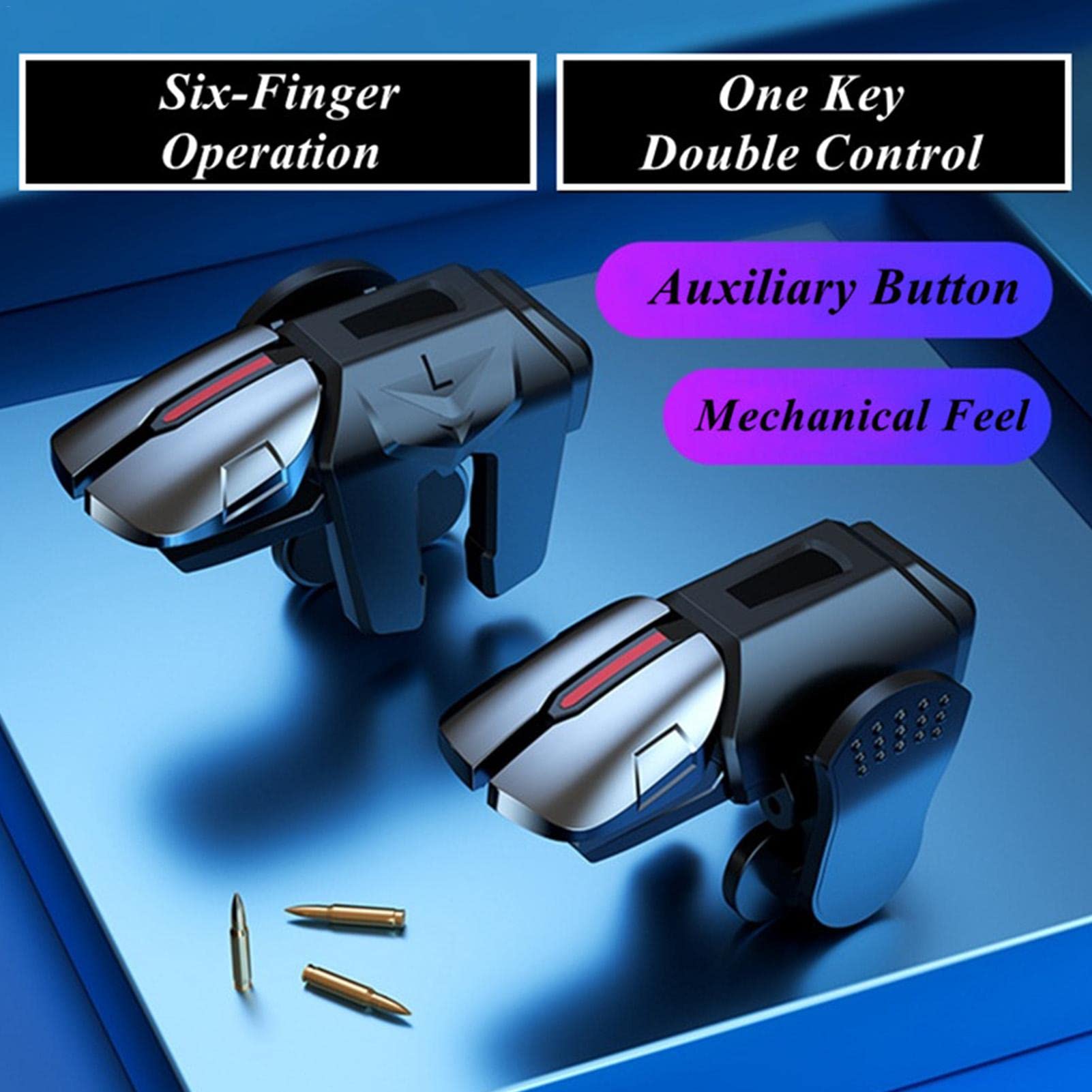 Leling 10 sztuk – ergonomiczny wyzwalacz, minimalne opó?nienia | Kontroler do gier do telefonu Plug and , zapobiega skomplikowanej obs?udze, mobilny kontroler Sensitive Shoot Aim [video game]