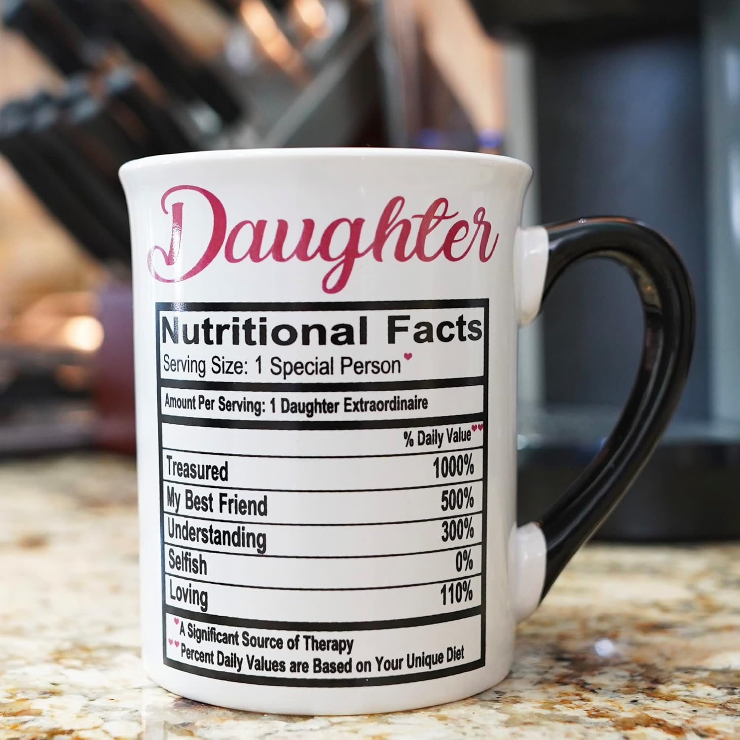 Cottage Creek Mugs - 16oz large Ceramic Daughter Coffee Cup, Ideal Stoneware Tea Mug for Kitchen, Home and Office Decor, Best Daughter Gifts for Women, Stepdaughters, Sisters, Friends - Image 6