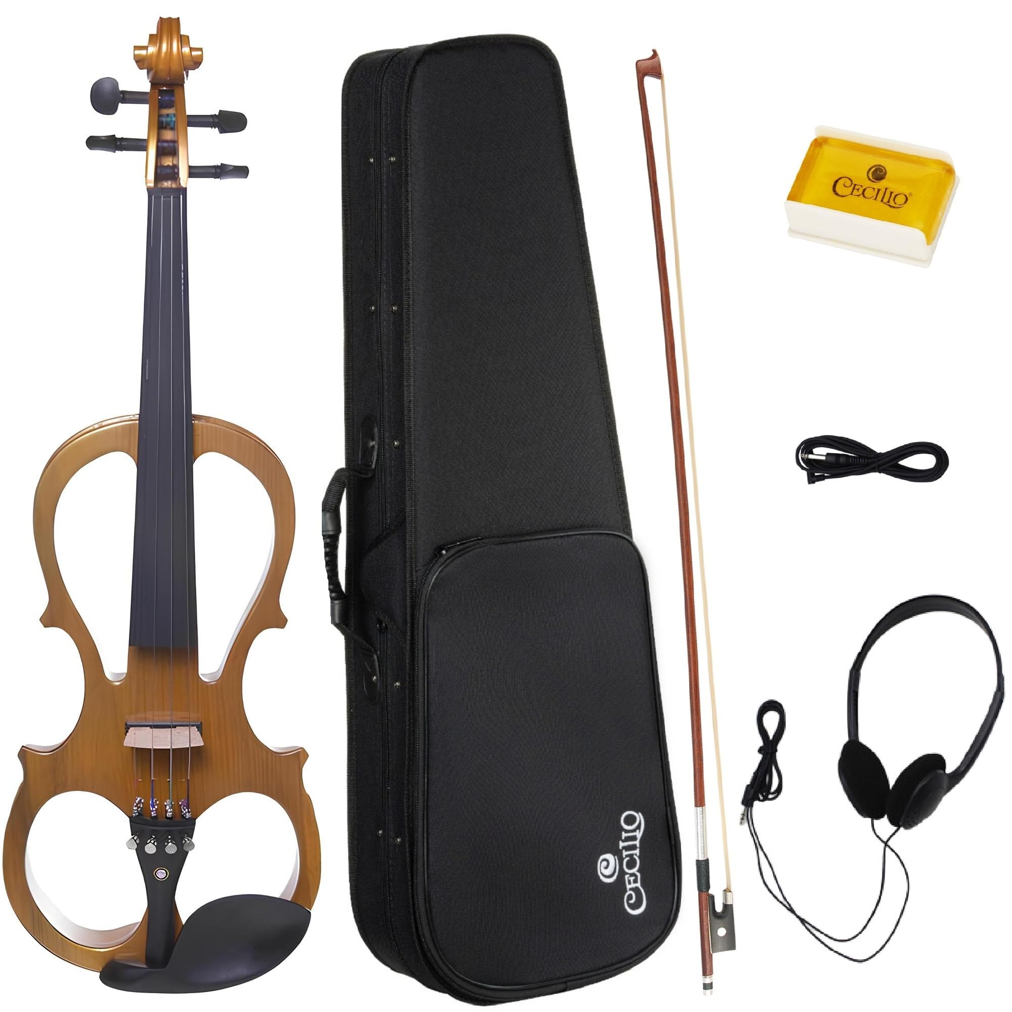 Amazon.com: Cecilio Left-Handed Electric Violin - 1/2 Full Size