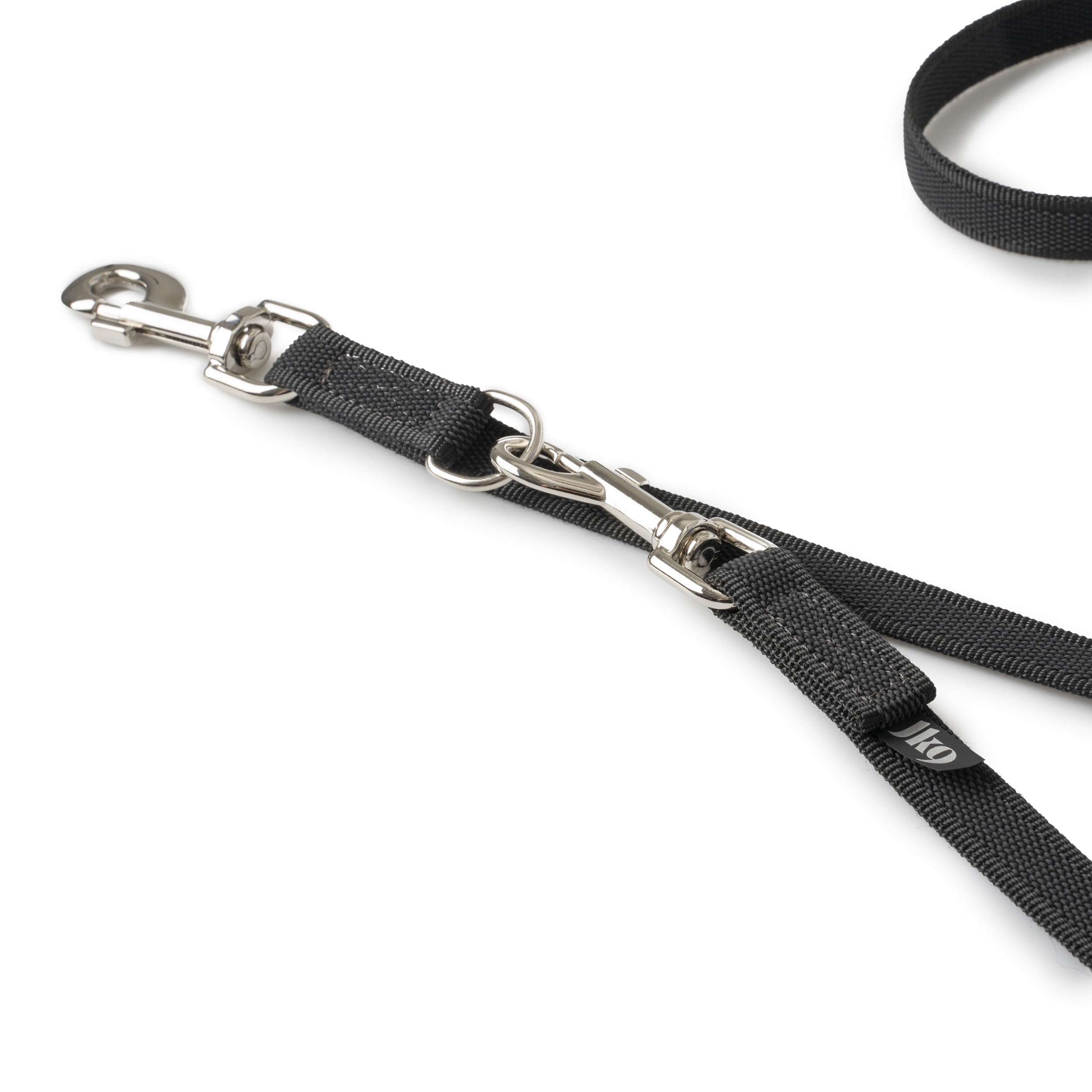 JULIUS K-9 216GM-DP Laisse antidérapante Color & Gray, réglable, 20 mm x 2,2 m, Noir-Gris - 3