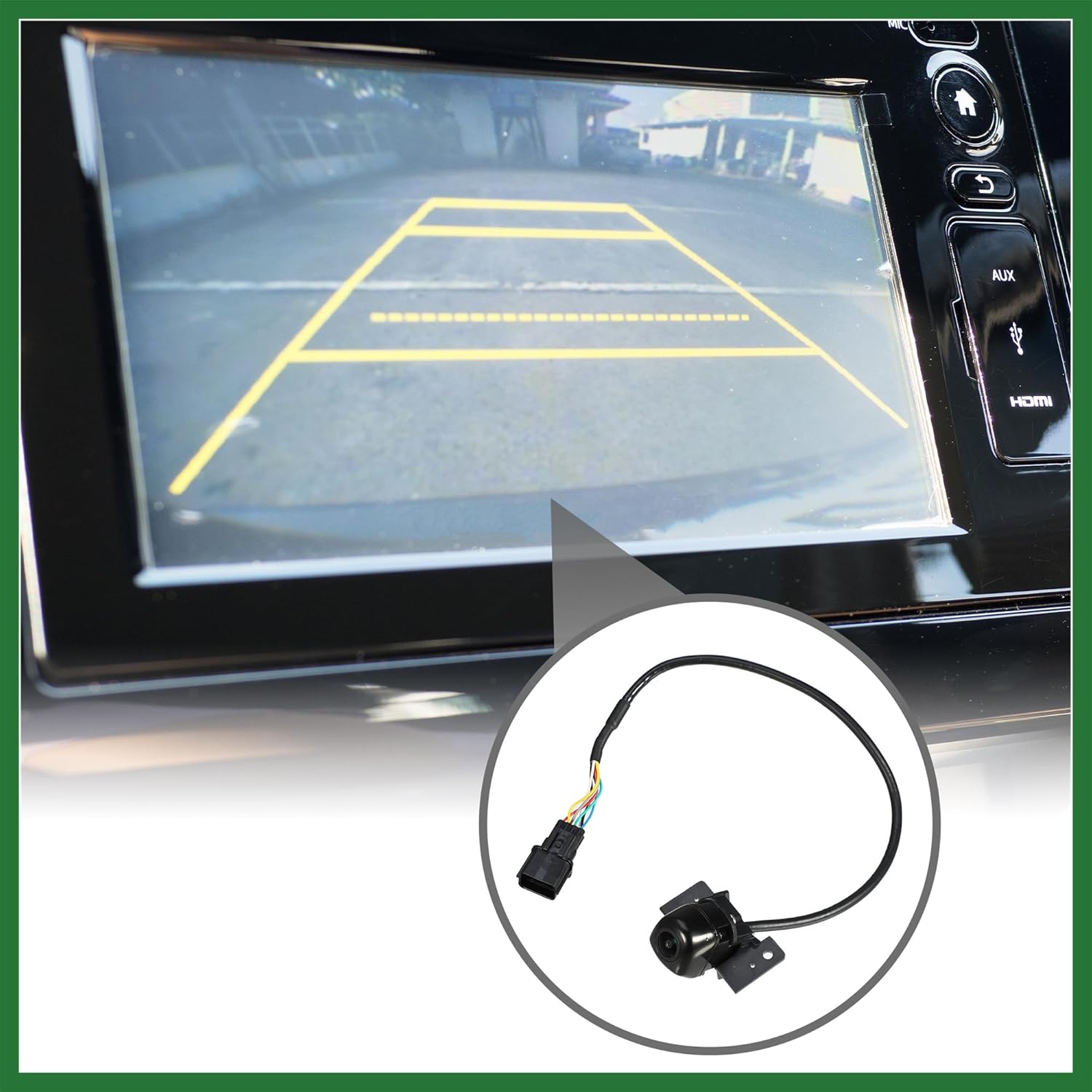 Motoforti Rear View Back Up Camera No.95760-D3001 - Car Rear Park Assist Reverse Camera - for Hyundai Tucson 2016-2018 Plastic Black - 1 Pc Long-Lasting