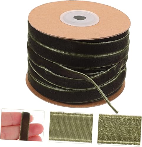 Miniatura 8 de FAVOMOTO Rollo de terciopelo para el cabello, lazos para el cabello, cinta decorativa para árbol de Navidad, cinta de malla, cinta transparente para