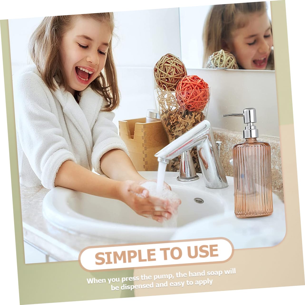 Cabilock 3piezas Dispensador De Jabón De Vidrio Bomba De Recipientes Reutilizables para Jabón Champú y Esenciales Decoración Moderna para Baño y Cocina Transparente
