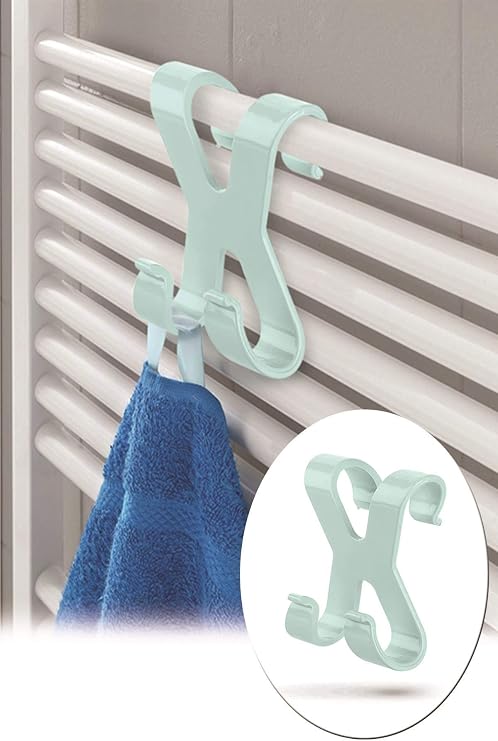BUFFER® Mutfak Banyo Dolap Kapağına Takılan Meta Havlu Askılığı Aparatı