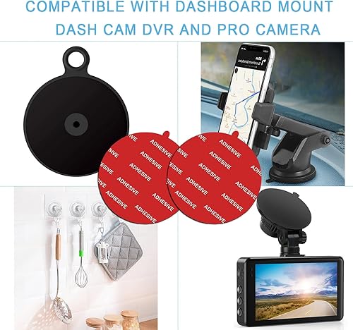 Miniatura 4 de D.SKING Paquete de 8 almohadillas adhesivas de repuesto de adhesivo muy alto de 2.76 pulgadas (2.756 in), almohadillas circulares de doble cara para