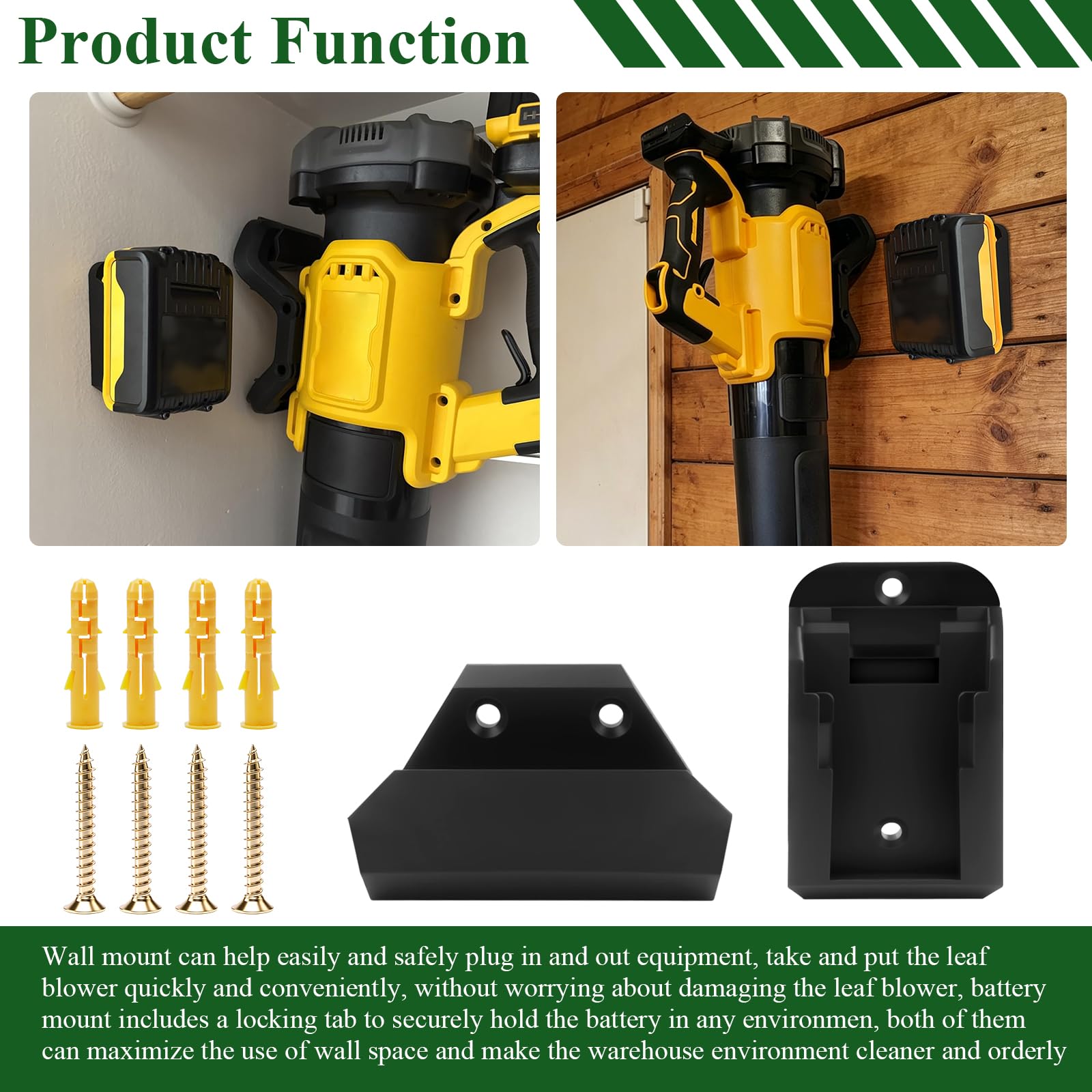 Dewalt 20V Leaf Blower Wall Mount - SHUJUKU -4 Dewalt 20V Leaf Blower Wall Mount - SHUJUKU -4