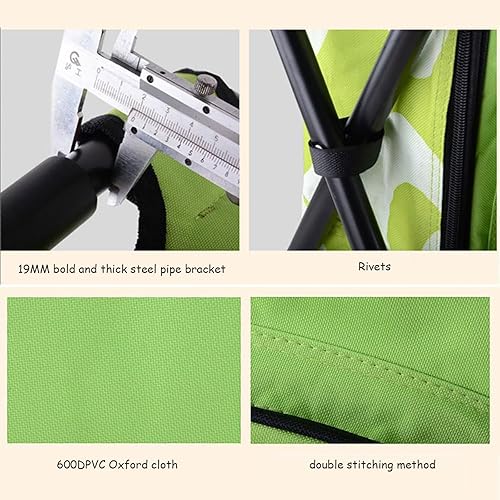 Miniatura 7 de Taburetes de campamento, silla de mochila para entusiastas del aire libre, silla de pesca portátil con gran capacidad, duradera y compacta, regalo