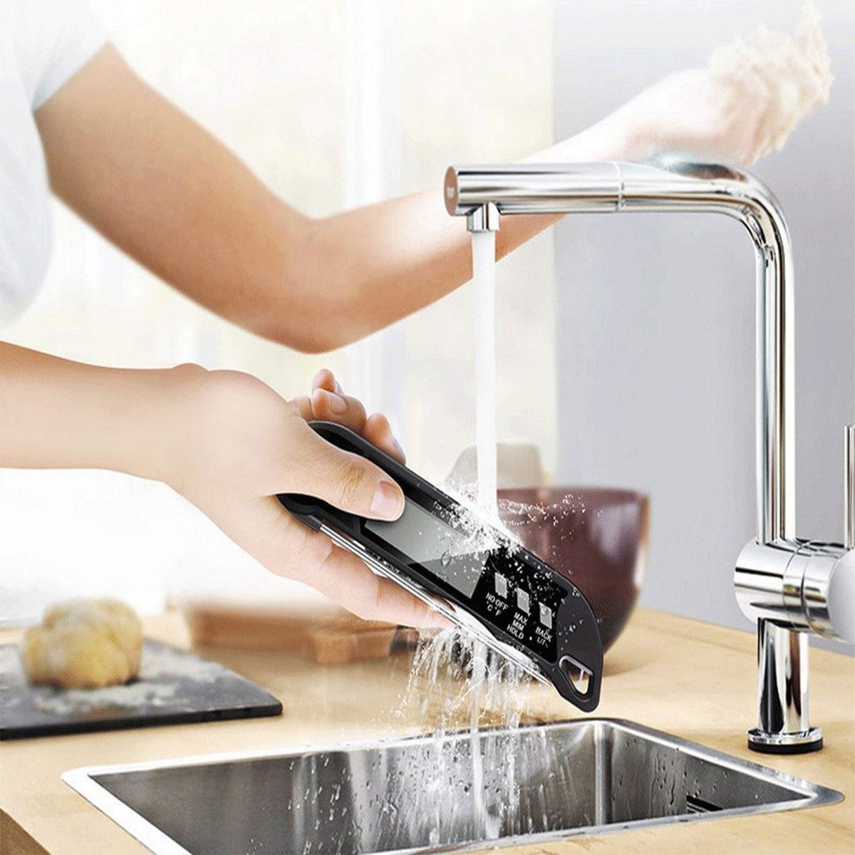 XINGYU Termometro per Alimenti da Cucina/Misuratore di Temperatura dell'olio/Termometro per Latte/Misuratore di Temperatura dell'Acqua/Precisione termometro elettronico, Nero